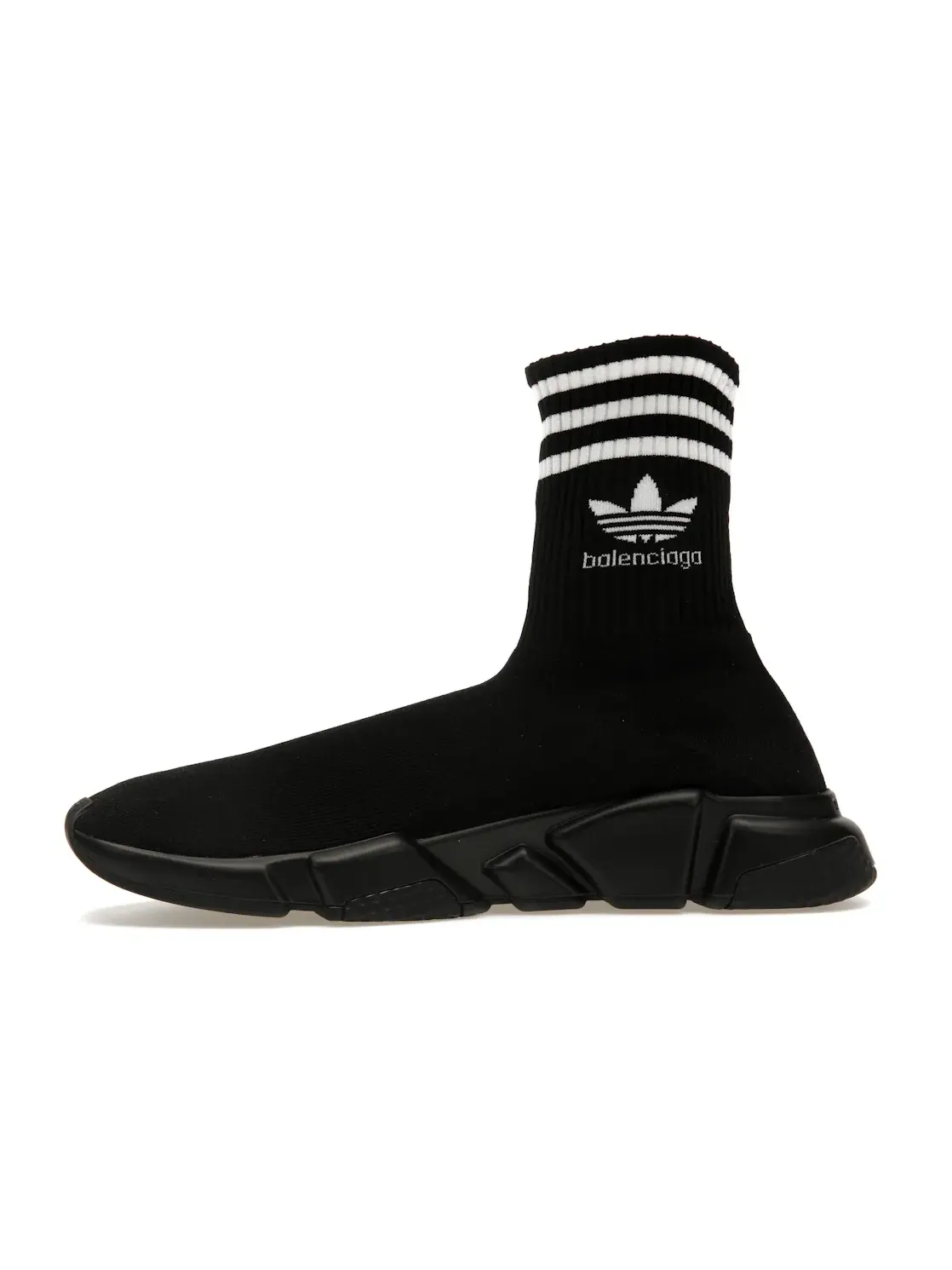 Кроссовки мужские Balenciaga x Adidas Speed Trainer без шнурков — изображение 3 из 4, черный