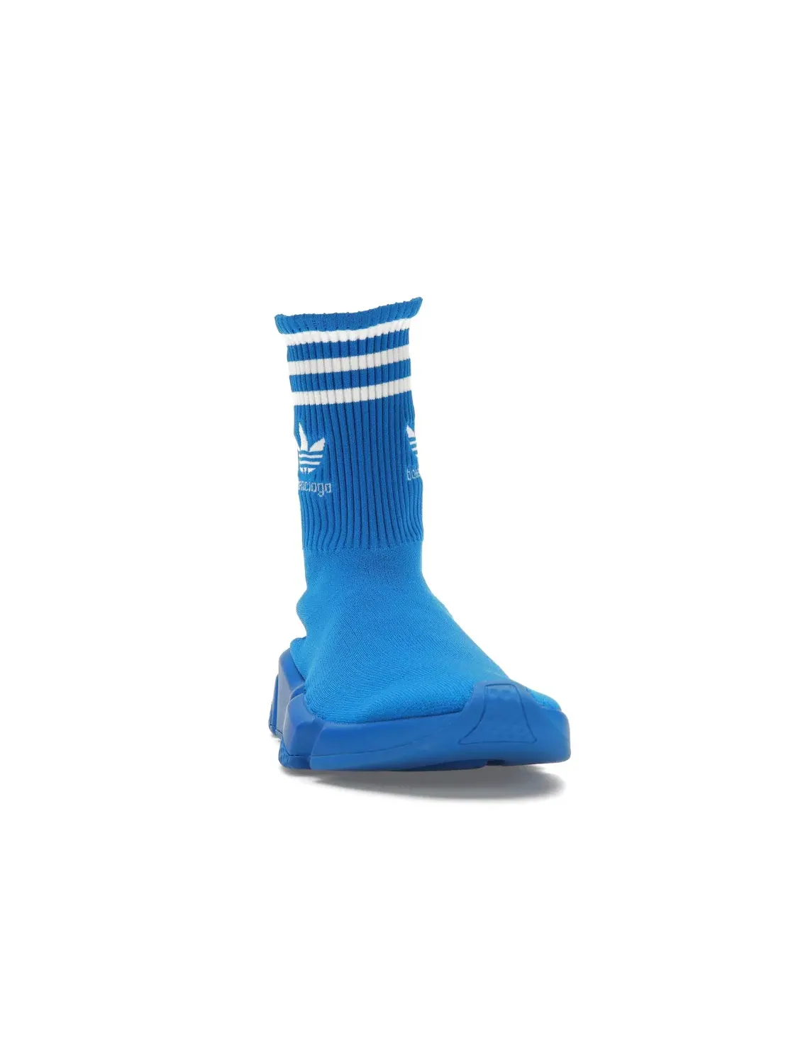 Кроссовки мужские Balenciaga x Adidas Speed Trainer без шнурков — изображение 2 из 4, сине-белые