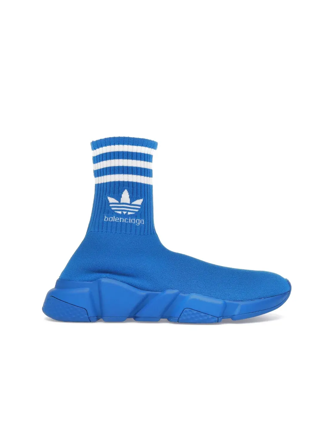 Кроссовки женские Balenciaga x Adidas Speed Trainer, с принтом — изображение 1 из 4, синий/белый