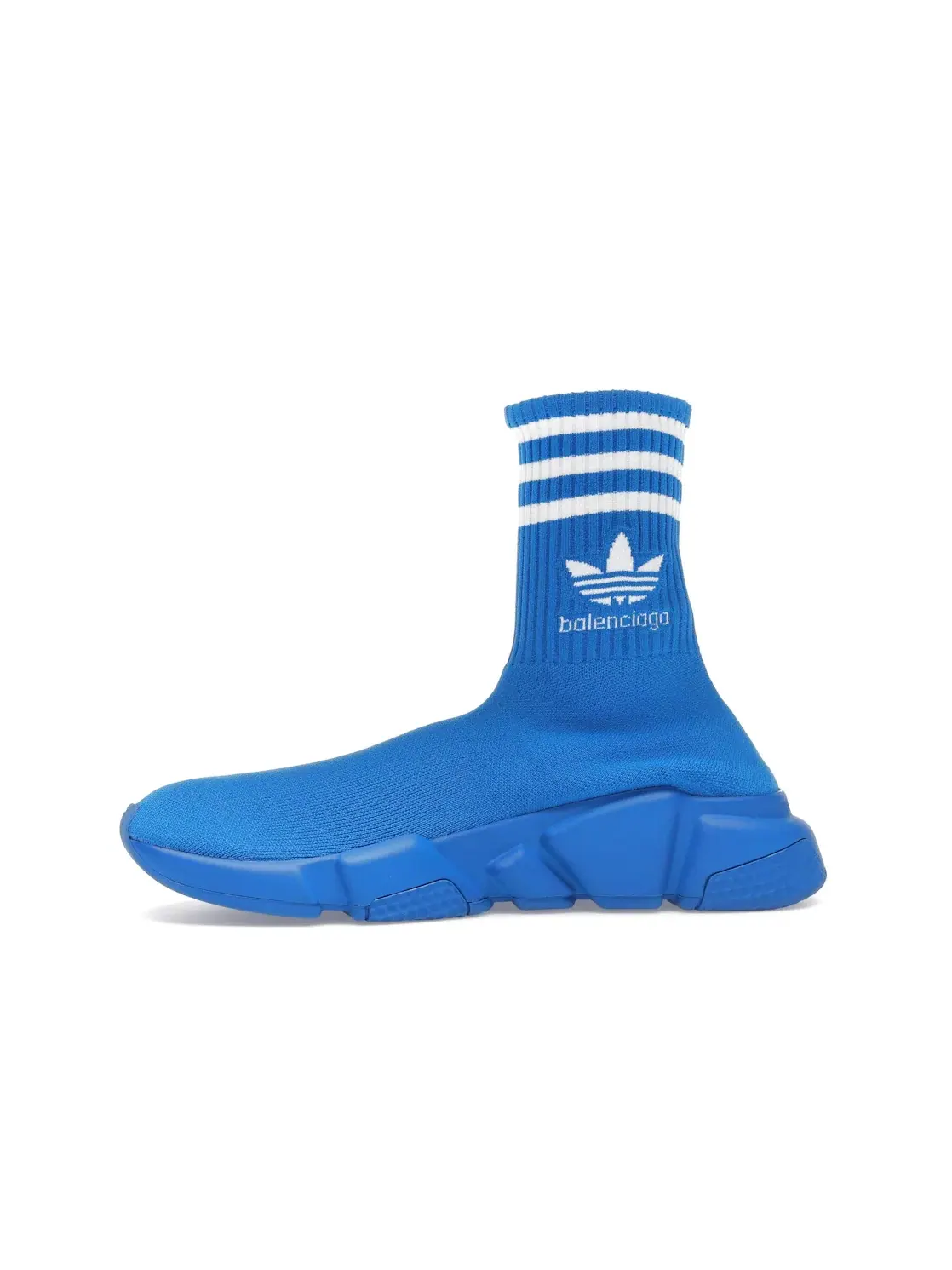 Кроссовки женские Balenciaga x Adidas Speed Trainer, с принтом — изображение 3 из 4, синий/белый