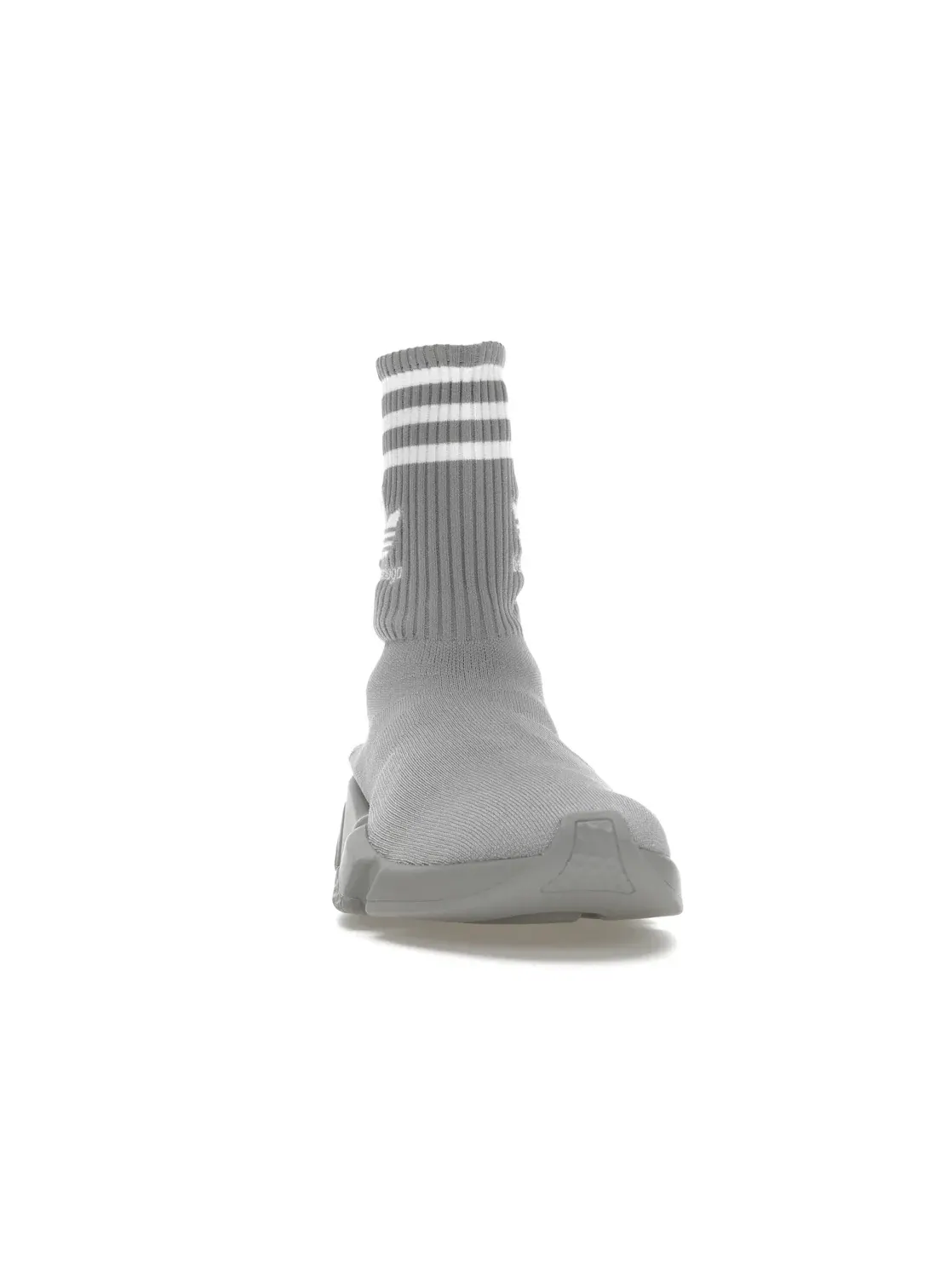 Кроссовки высокие Balenciaga x Adidas Speed Trainer — изображение 2 из 4, серый/белый
