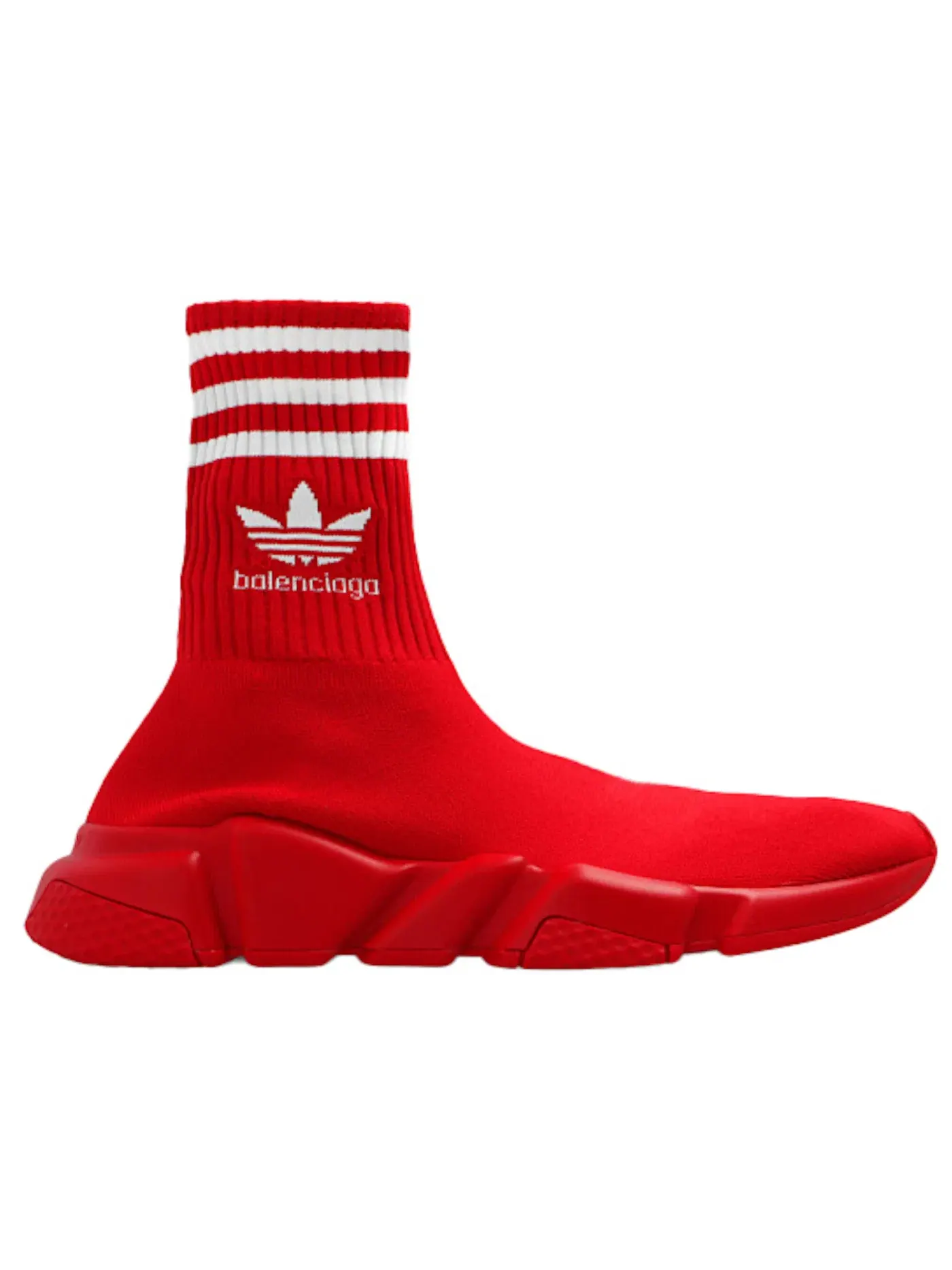 Кроссовки женские Balenciaga x Adidas Speed Trainer, сетчатый верх — изображение 1 из 1, красно-белый