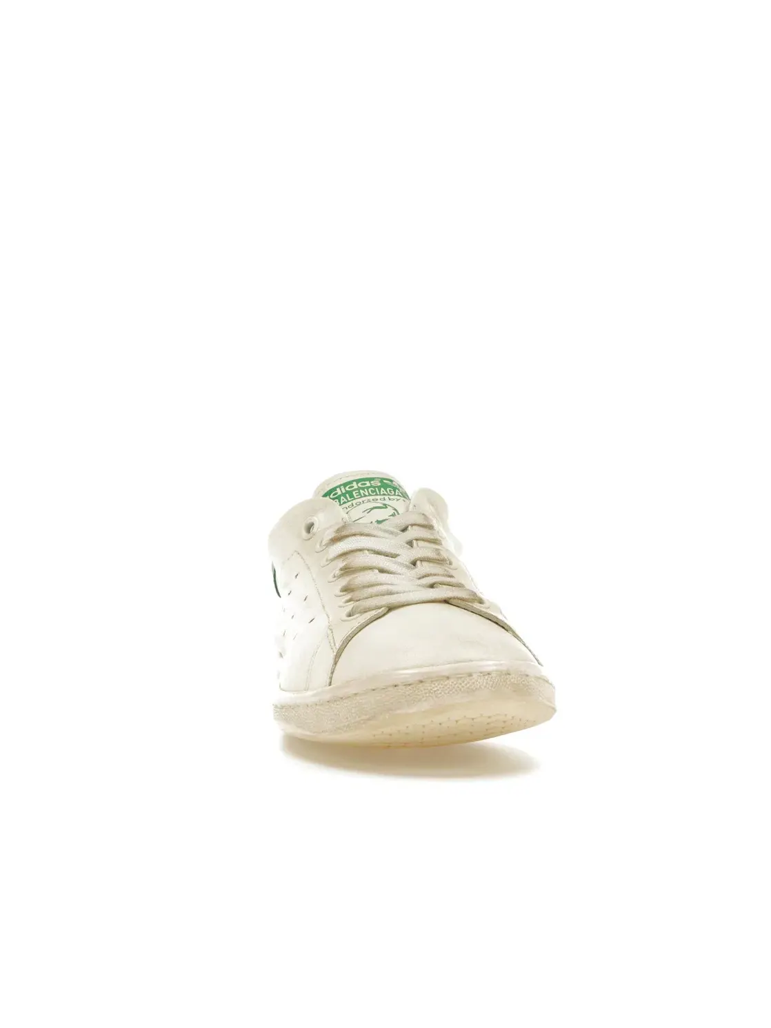 Кроссовки женские Balenciaga x Adidas Stan Smith, с принтом — изображение 2 из 4, белый белый зеленый