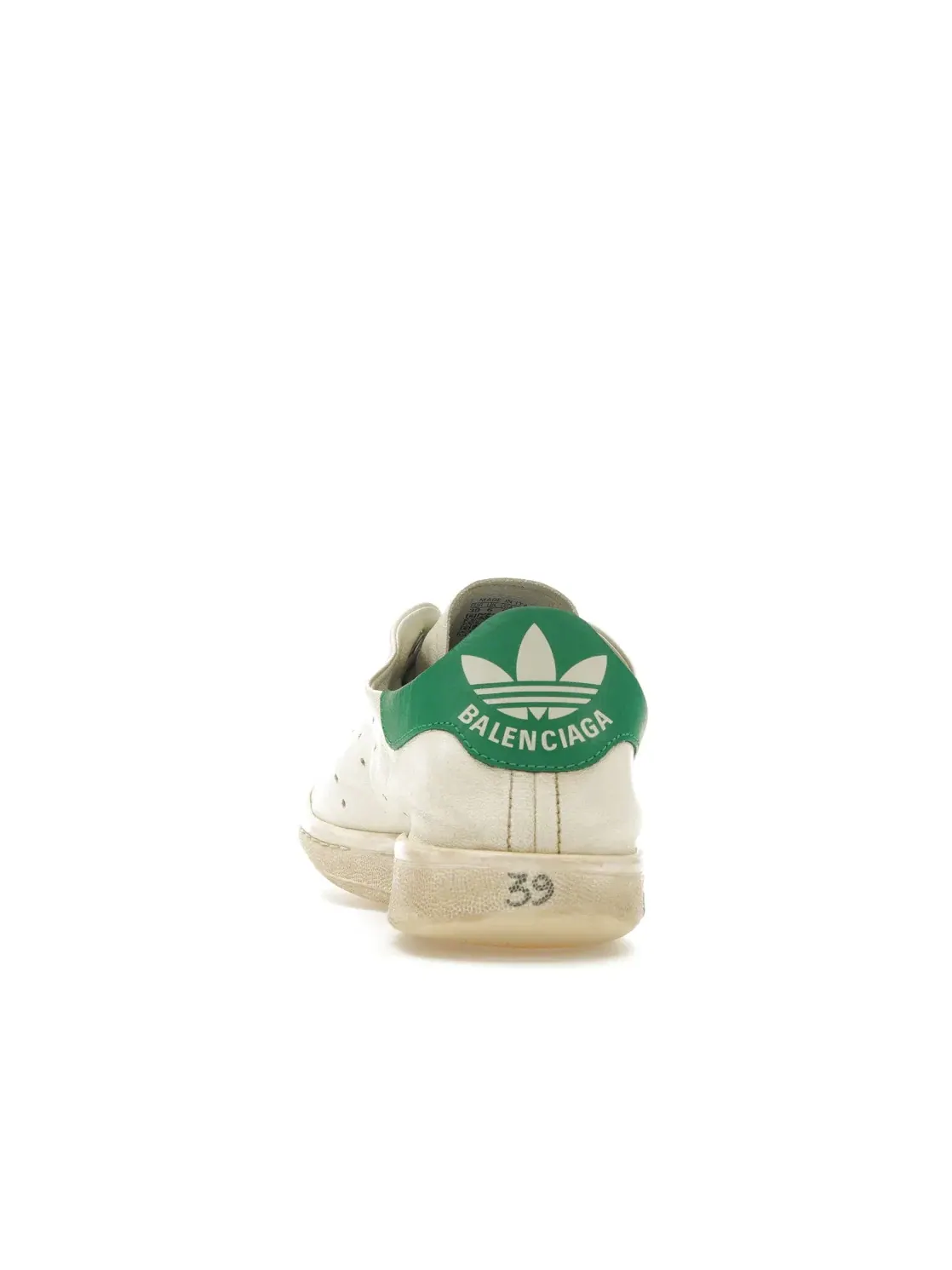 Кроссовки женские Balenciaga x Adidas Stan Smith, с принтом — изображение 4 из 4, белый белый зеленый