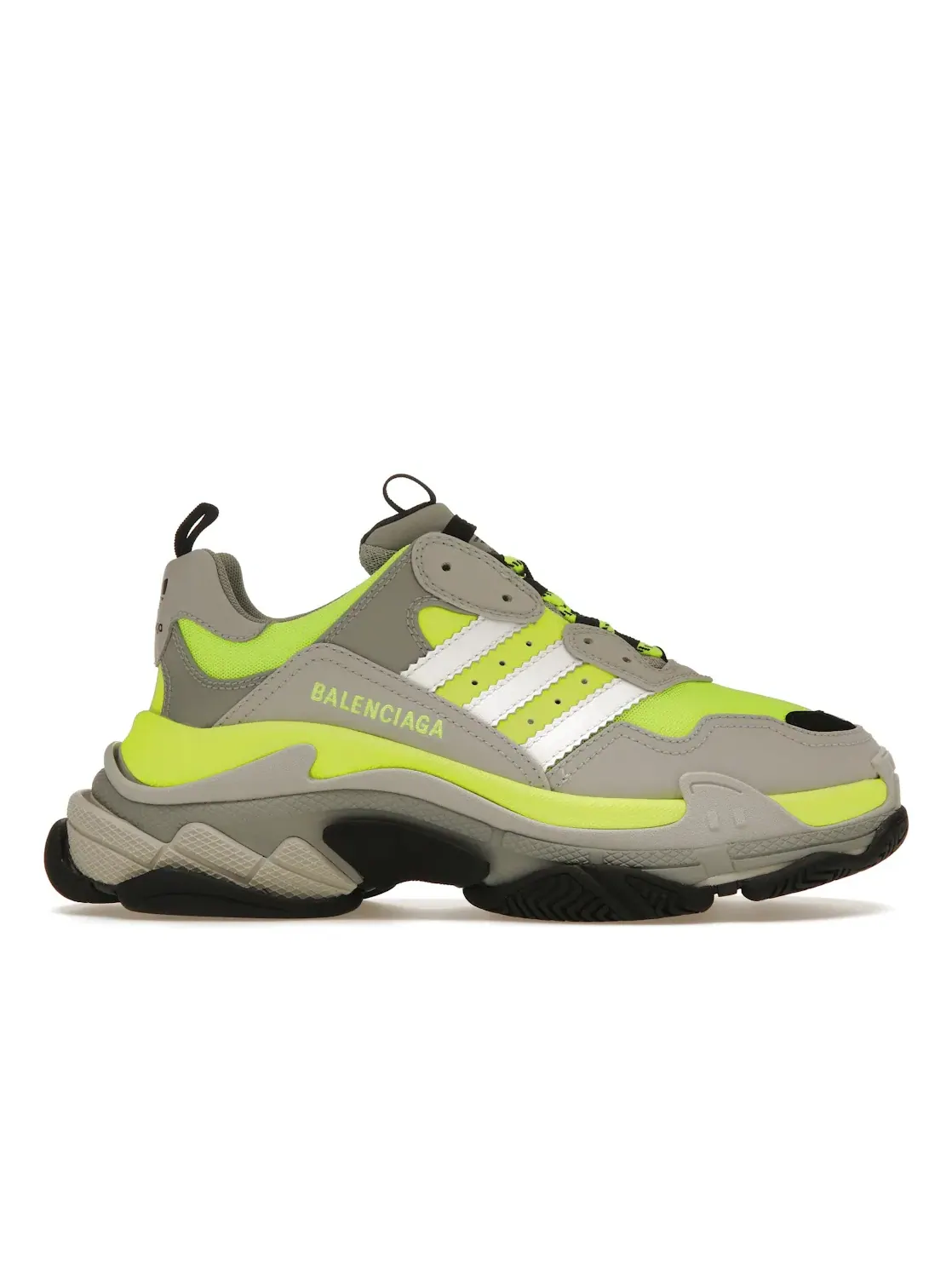 Кроссовки мужские Balenciaga x Adidas Triple S, массивная подошва — изображение 1 из 4, желтый/черный/белый