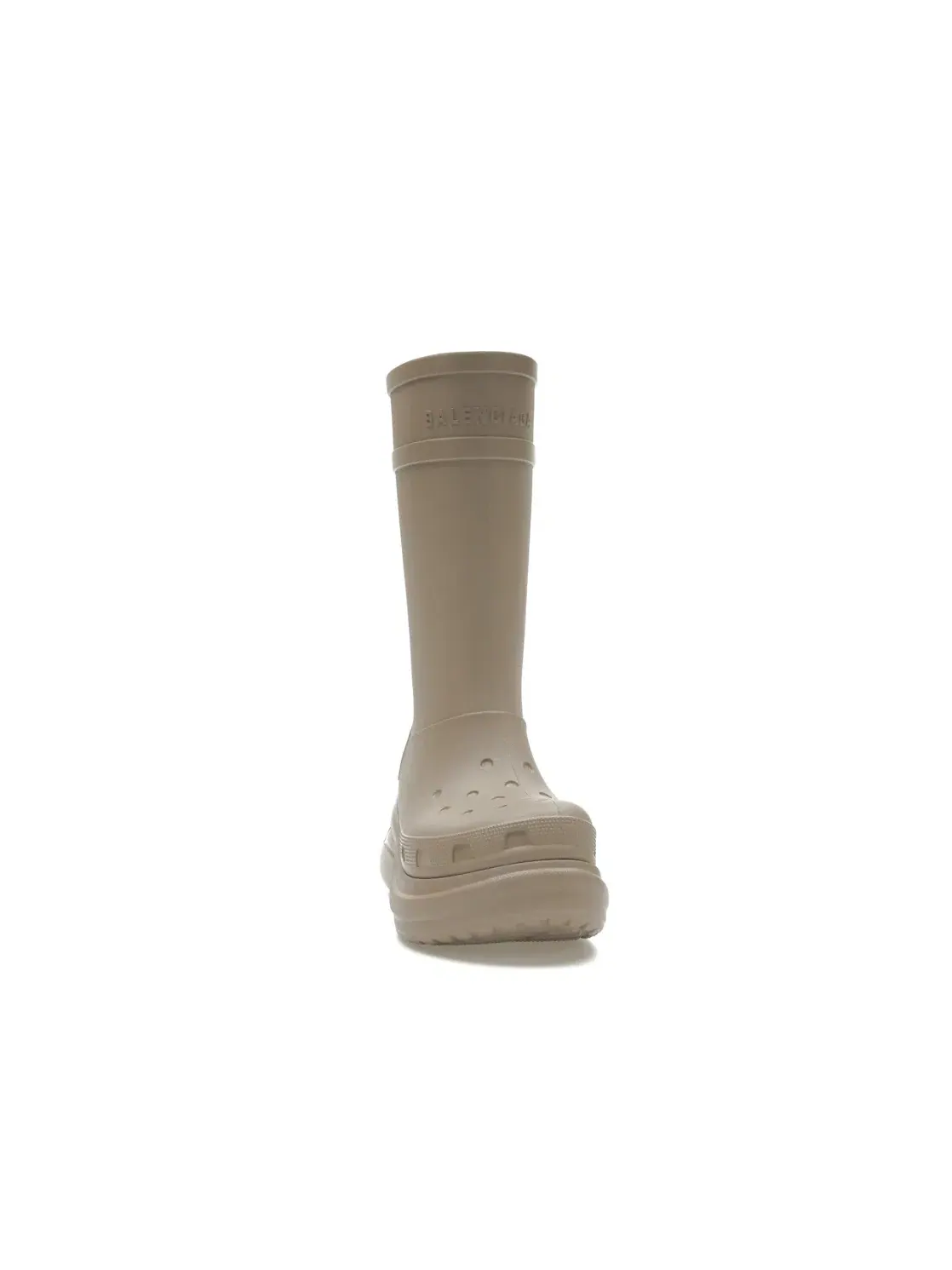 Резиновые сапоги Balenciaga x Crocs Boot — изображение 2 из 4, бежевый