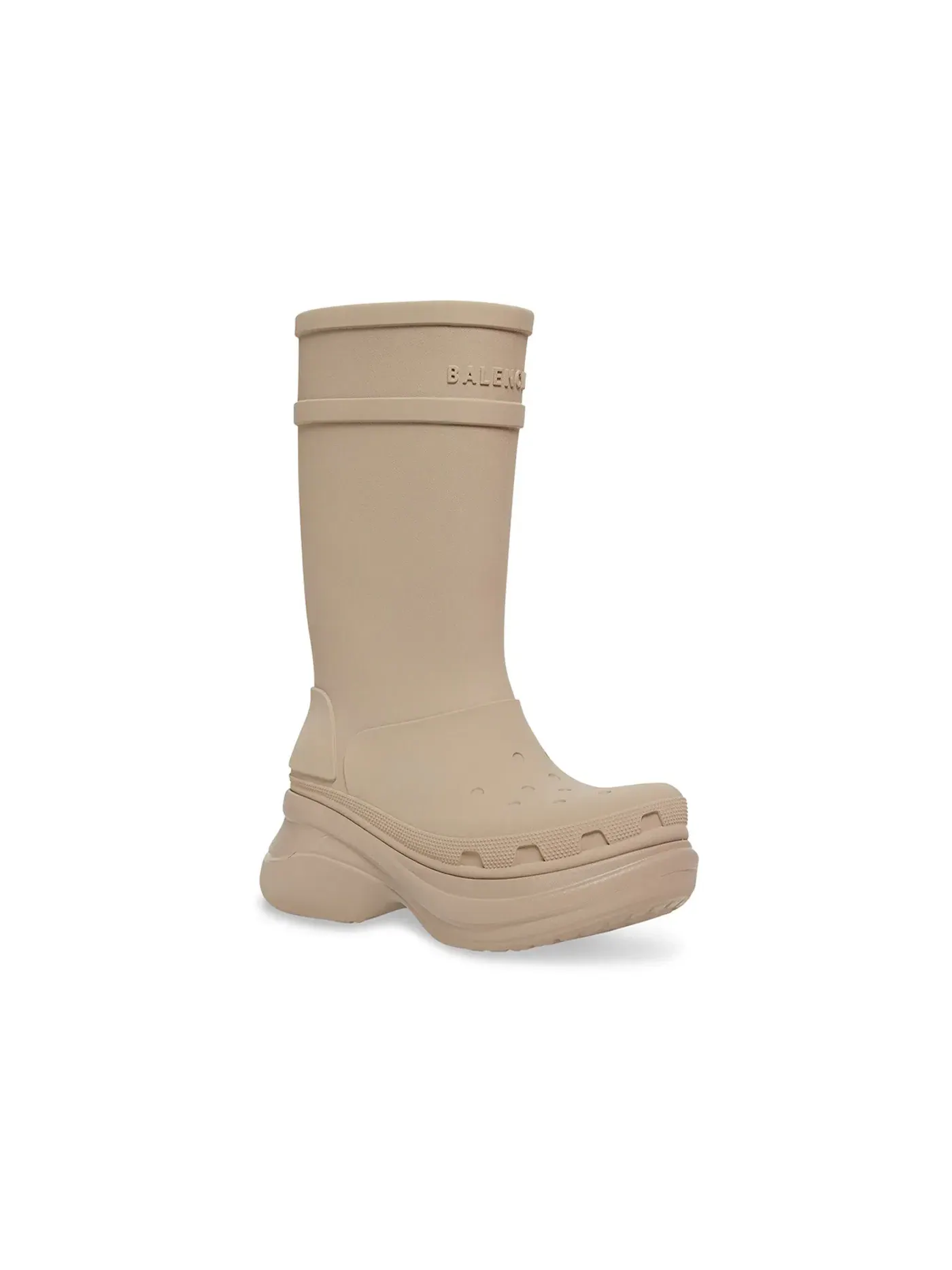 Сапоги женские Balenciaga x Crocs Boot — изображение 2 из 5, бежевый