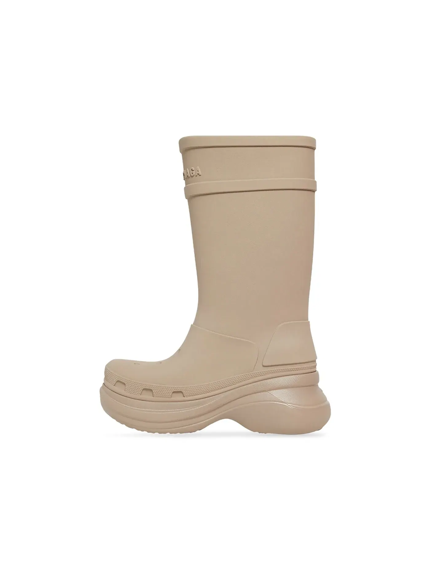 Сапоги женские Balenciaga x Crocs Boot — изображение 4 из 5, бежевый