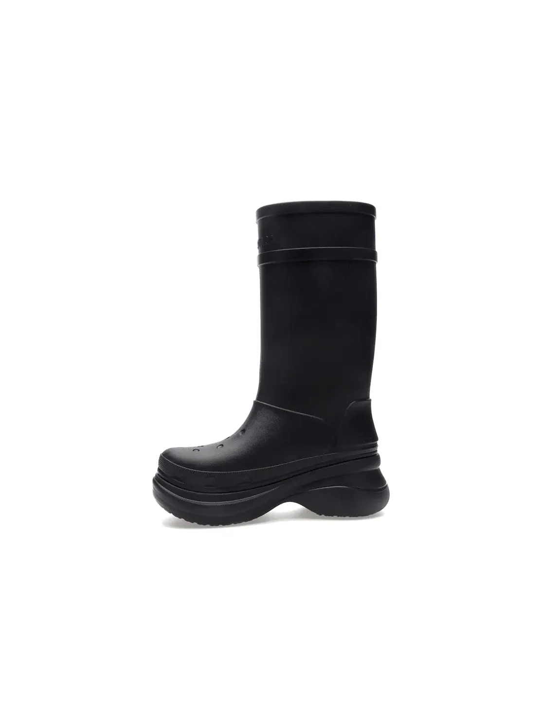 Резиновые сапоги мужские Balenciaga x Crocs Boot — изображение 3 из 4, черный