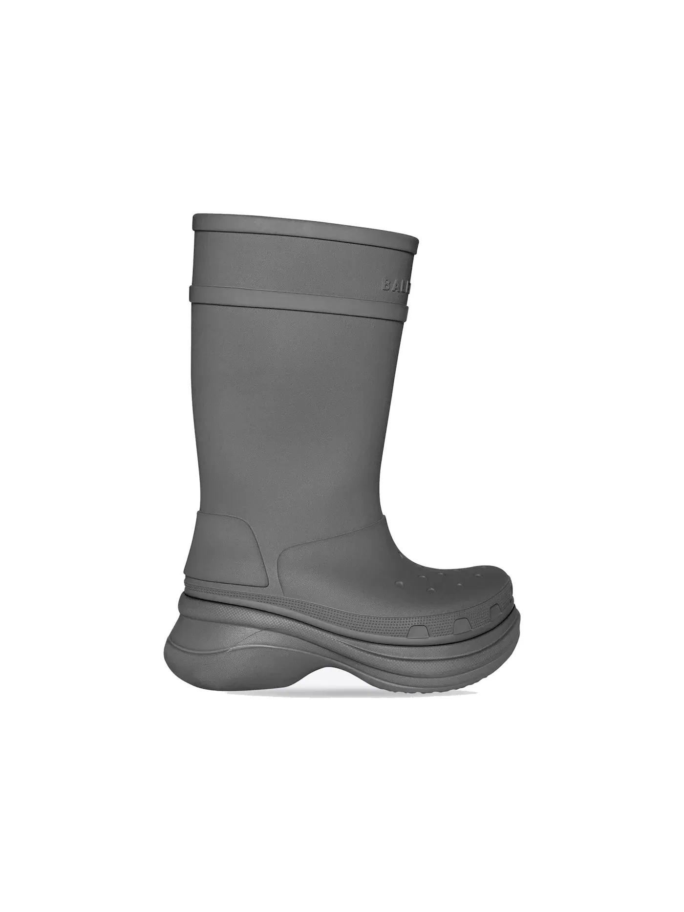Сапоги мужские Balenciaga x Crocs Boot, высокие — изображение 1 из 1, серый