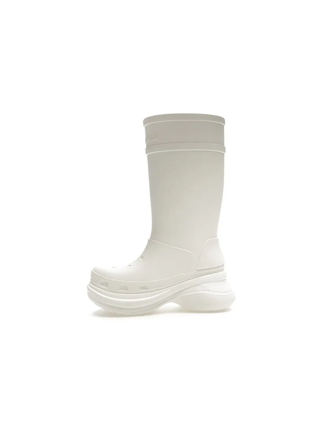 Сапоги женские Balenciaga x Crocs Boot Balenciaga, с принтом — изображение 3 из 4, белый
