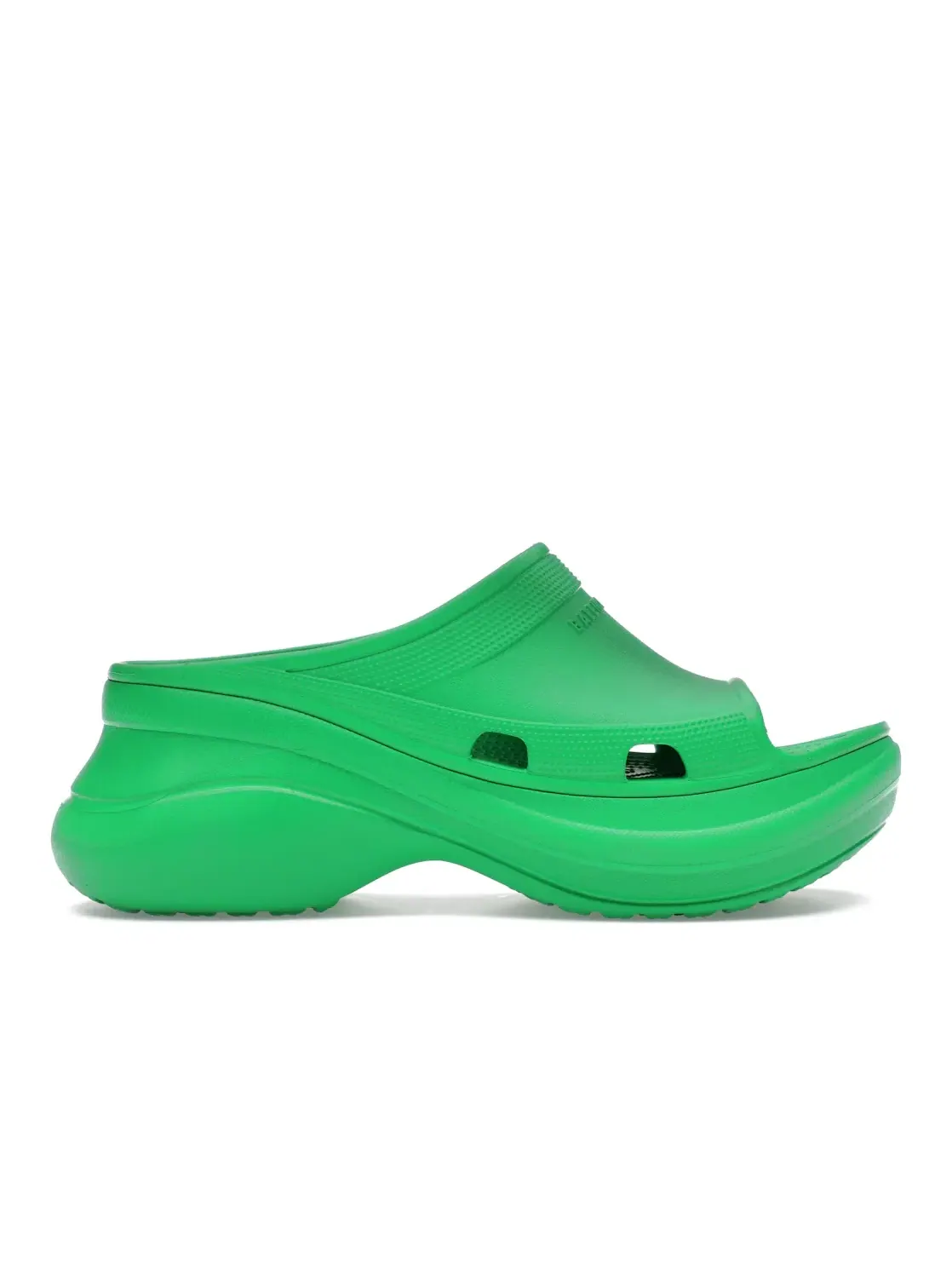 Мужские шлепанцы с принтом Balenciaga x Crocs Pool Slide Sandals Balenciaga — изображение 1 из 4, зеленый