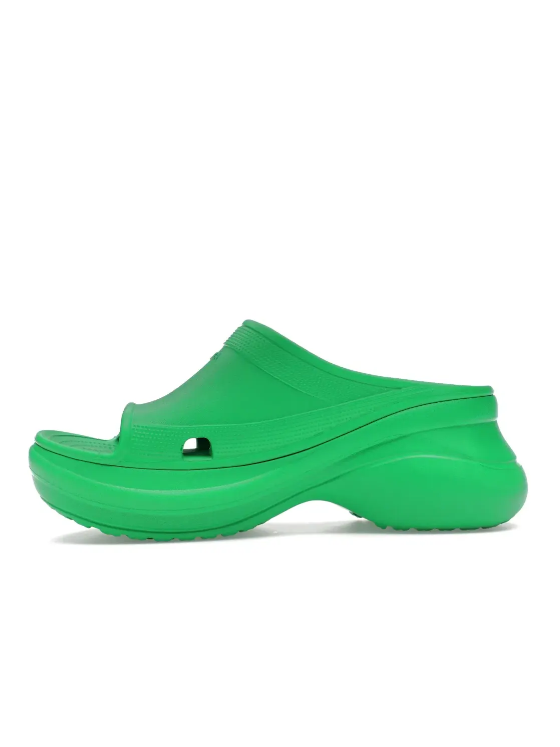 Мужские шлепанцы с принтом Balenciaga x Crocs Pool Slide Sandals Balenciaga — изображение 3 из 4, зеленый