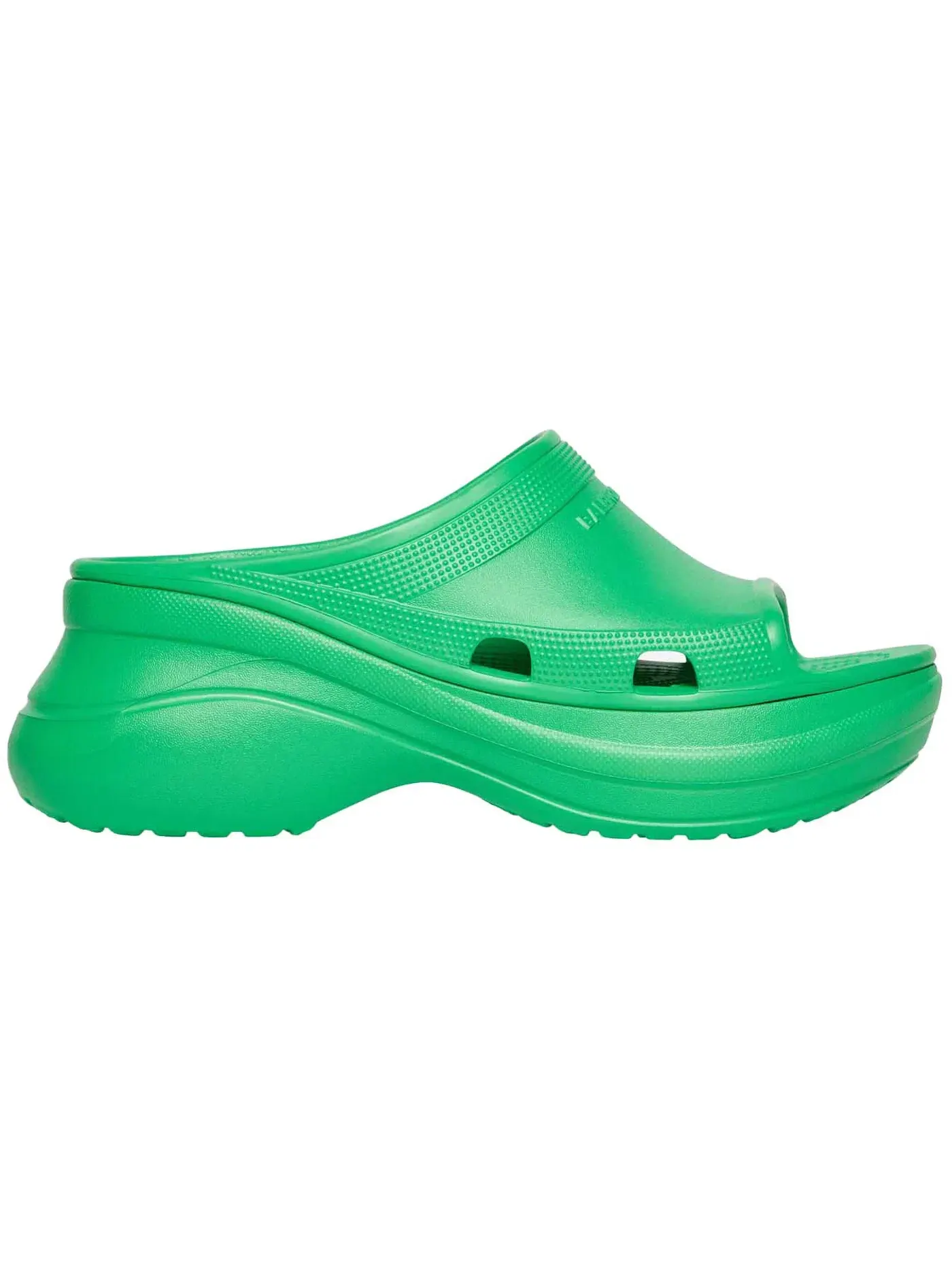 Сланцы женские Balenciaga x Crocs Pool Slide Sandals, с принтом