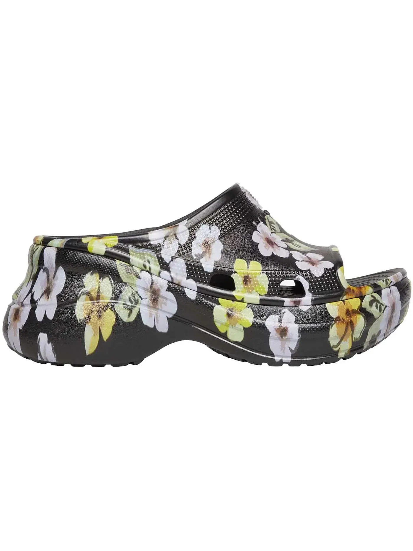 Сандалии Balenciaga x Crocs Pool Slide Sandals, с цветочным принтом