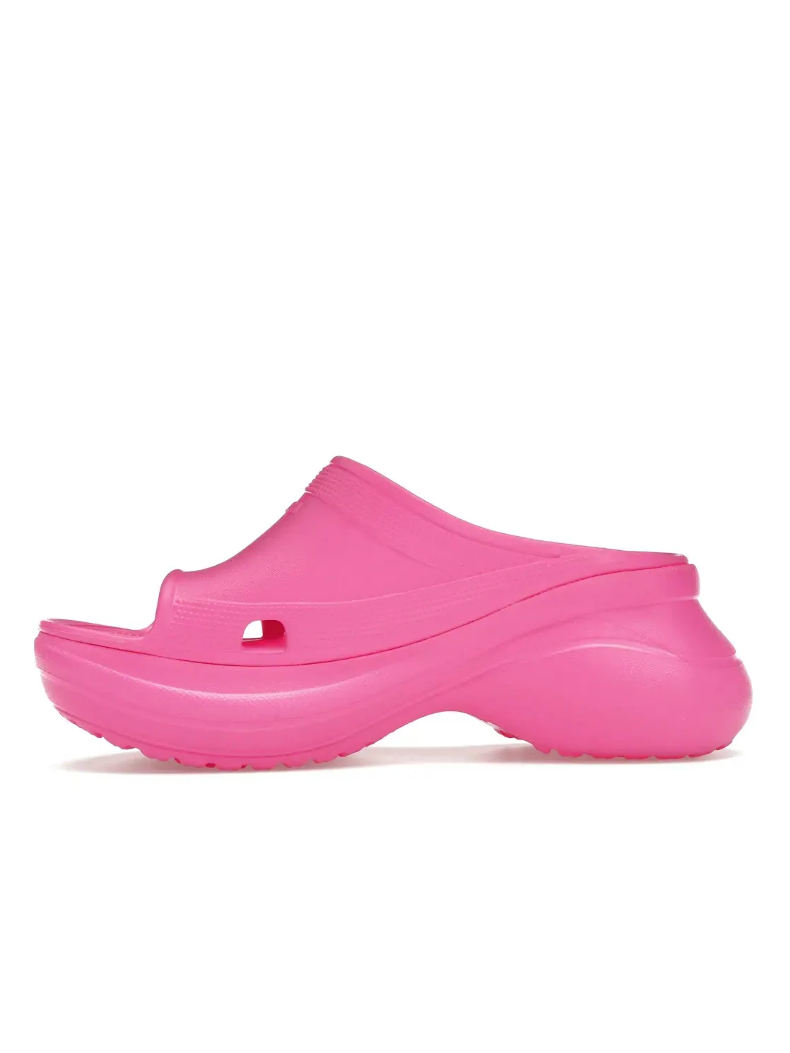 Шлепанцы Balenciaga x Crocs Pool Slide Sandals — изображение 3 из 4, розовый