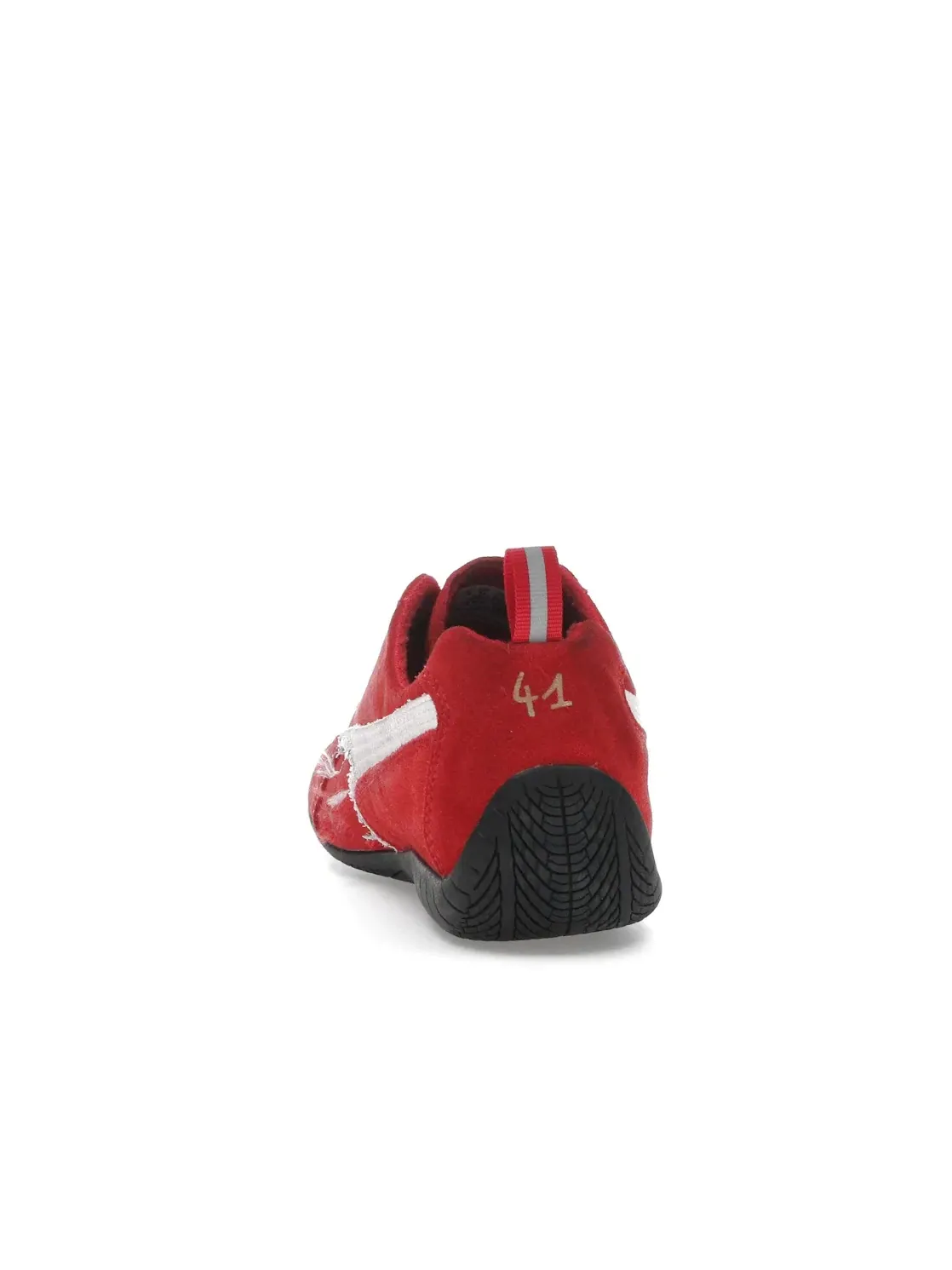 Кроссовки мужские Balenciaga x Puma Speedcat Suede, замшевые — изображение 4 из 4, красный/белый/черный