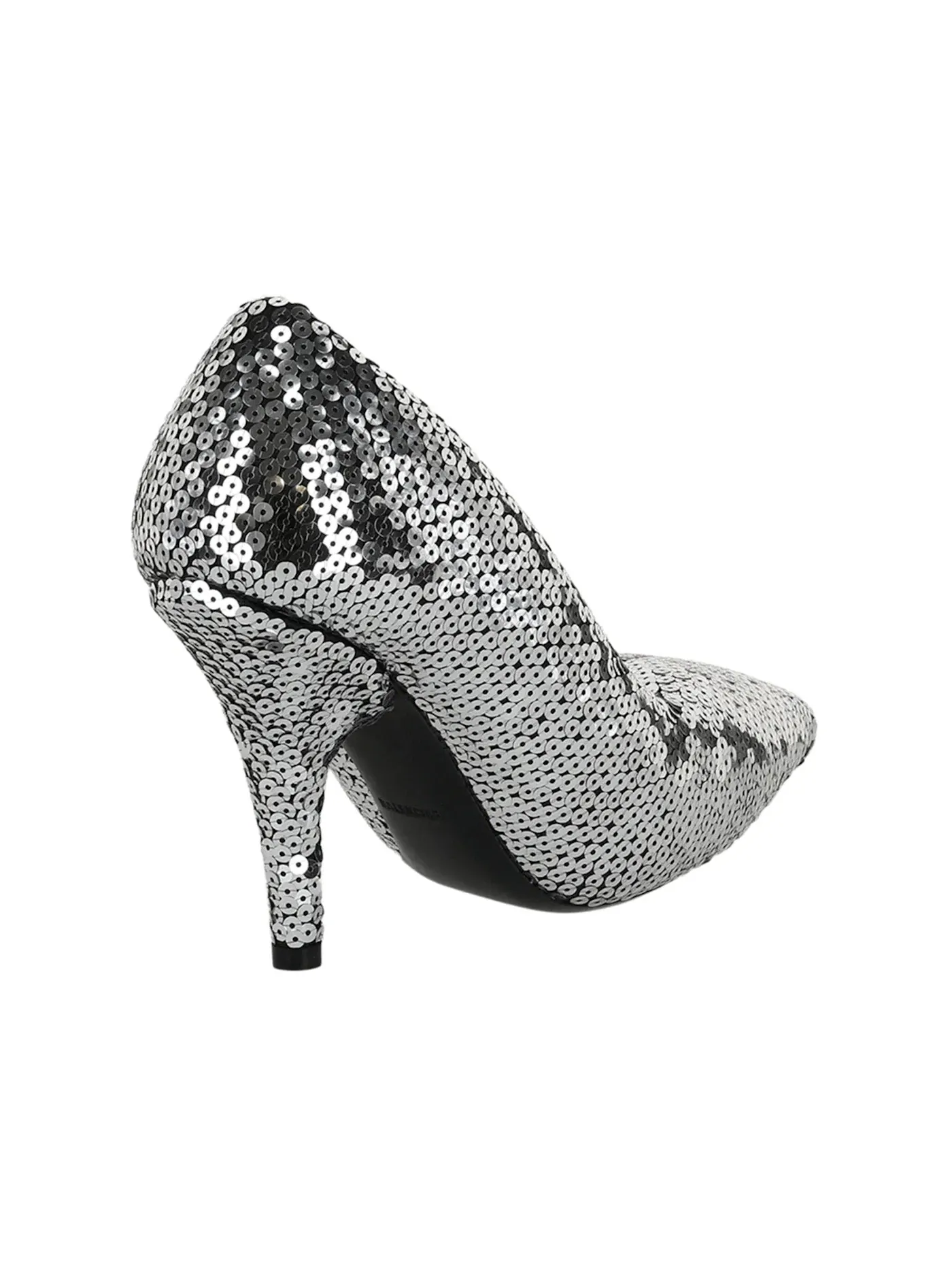 Туфли женские Balenciaga XL Pumps с пайетками, серебристые — изображение 3 из 3, серебряный