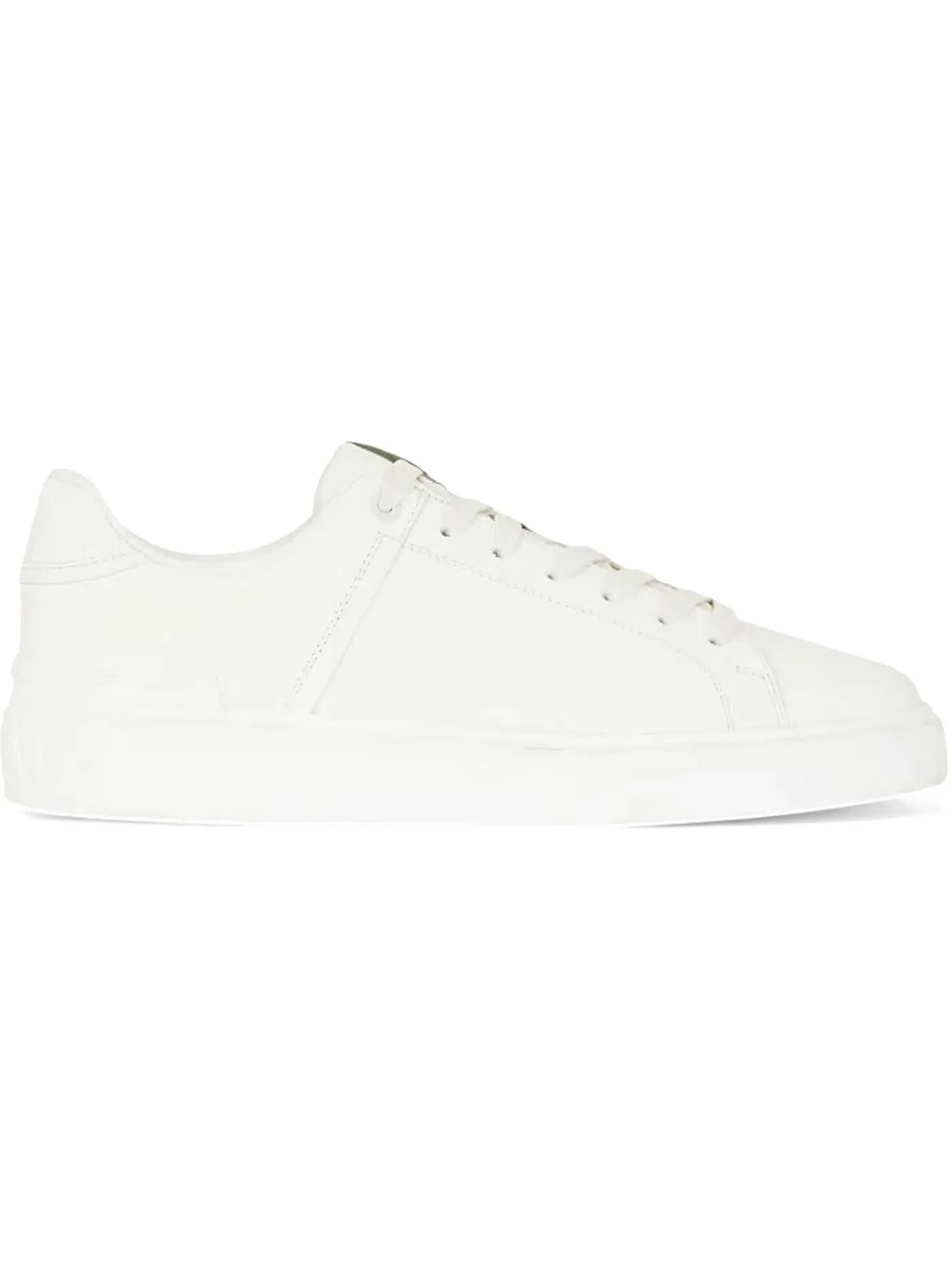 Мужские кроссовки кожаные Balmain B-Court Trainers — изображение 1 из 1, белый
