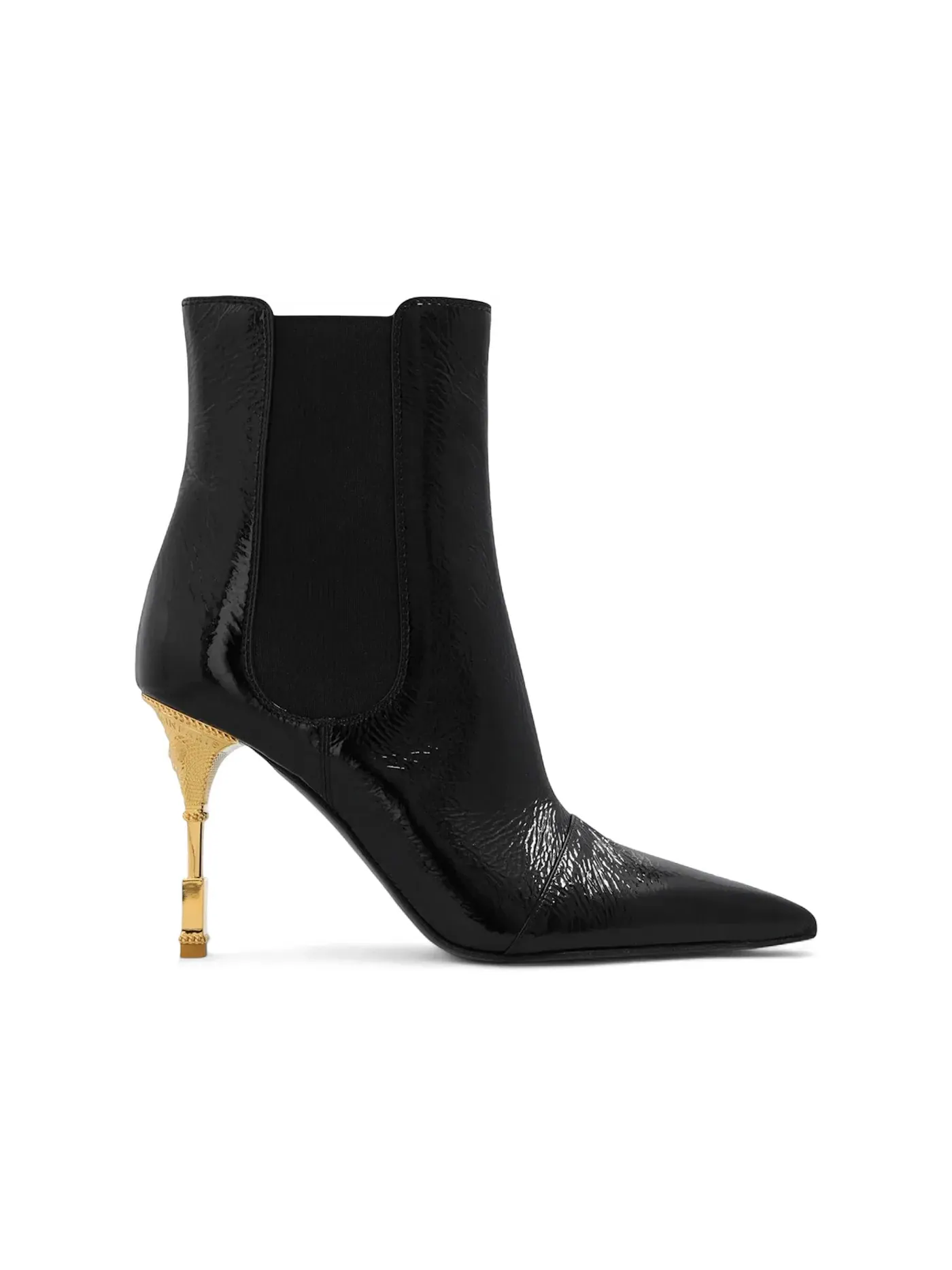 Женские кожаные ботильоны Balmain Moneta Leather Ankle Boots — изображение 1 из 1, черный