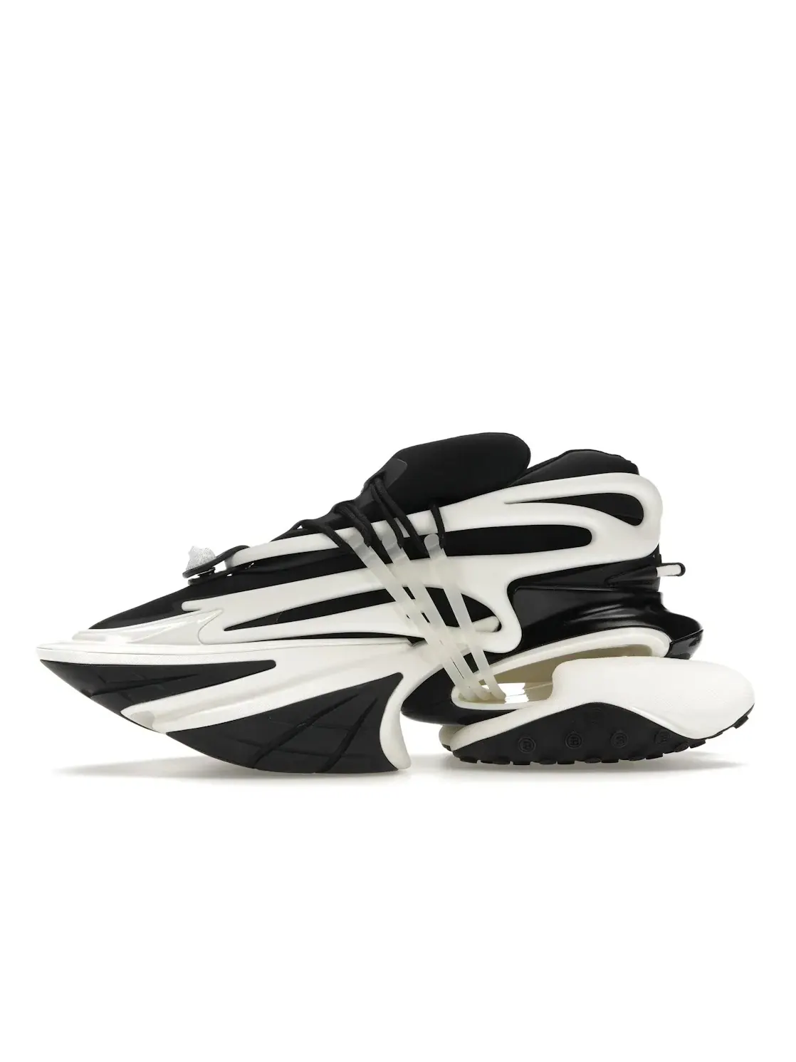 Мужские кроссовки с принтом Balmain Unicorn Low-Top Balmain — изображение 3 из 4, белый
