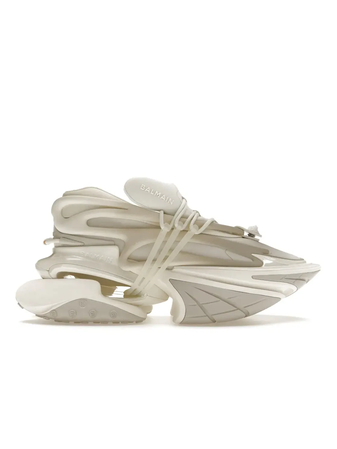 Мужские кроссовки с принтом Balmain Unicorn Low-Top Balmain — изображение 1 из 4, белый