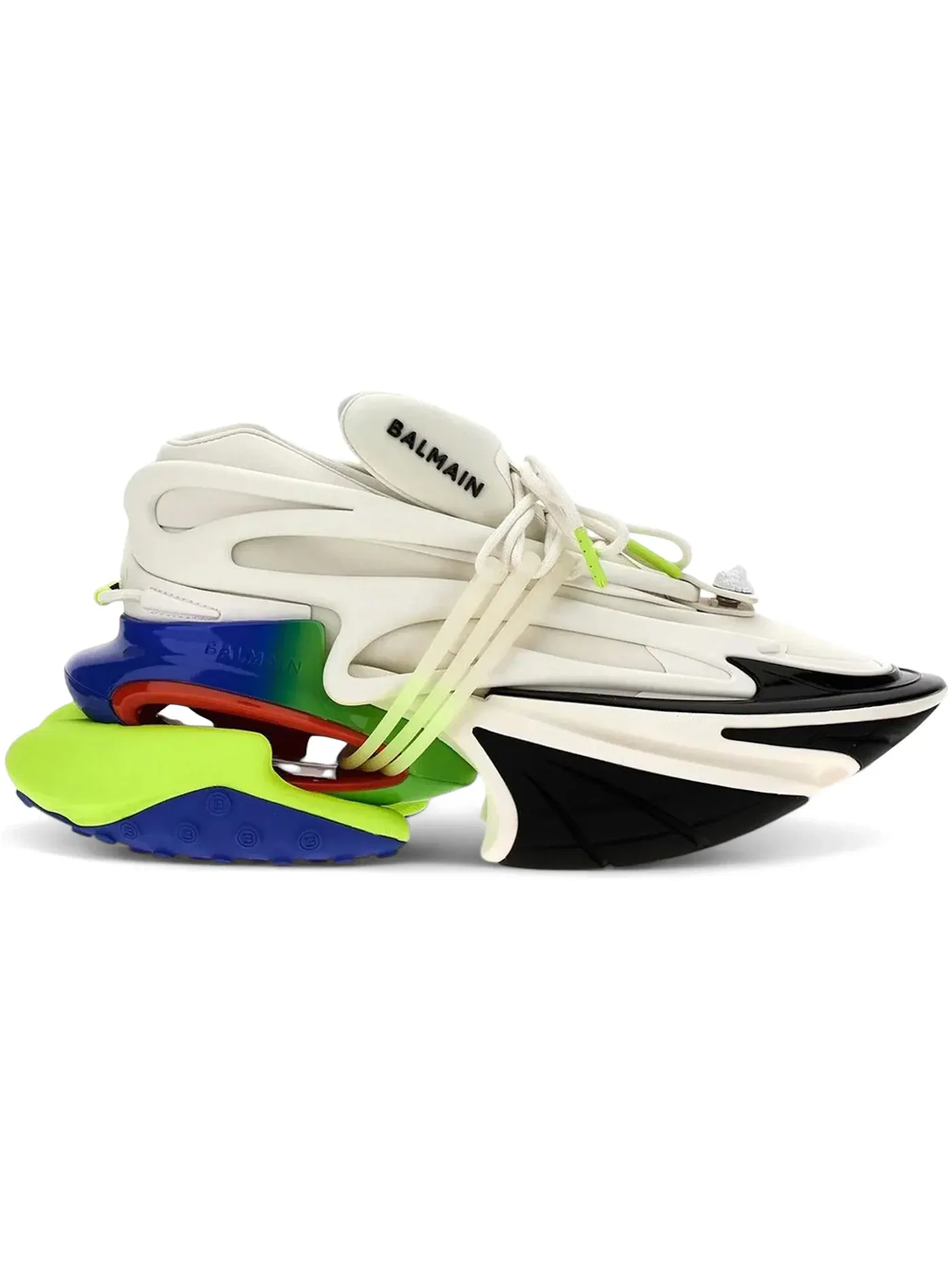 Мужские кроссовки с принтом Balmain Unicorn Low-Top Balmain — изображение 1 из 1, белый