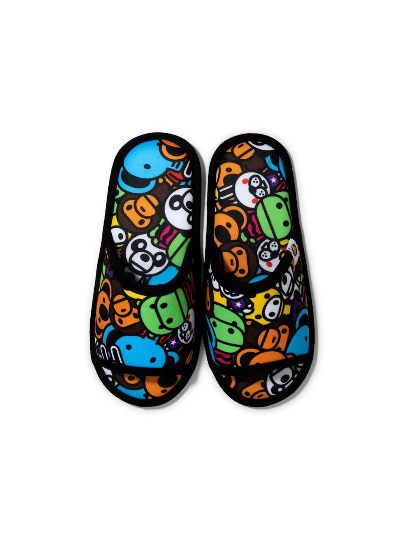 Детские тапки с принтом BAPE Baby Milo Slipper BAPE — изображение 1 из 2, черный мульти