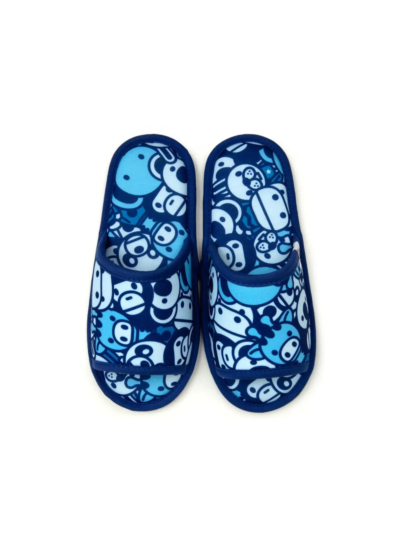 Детские тапочки с принтом BAPE Baby Milo Slipper Blue Camo — изображение 1 из 3