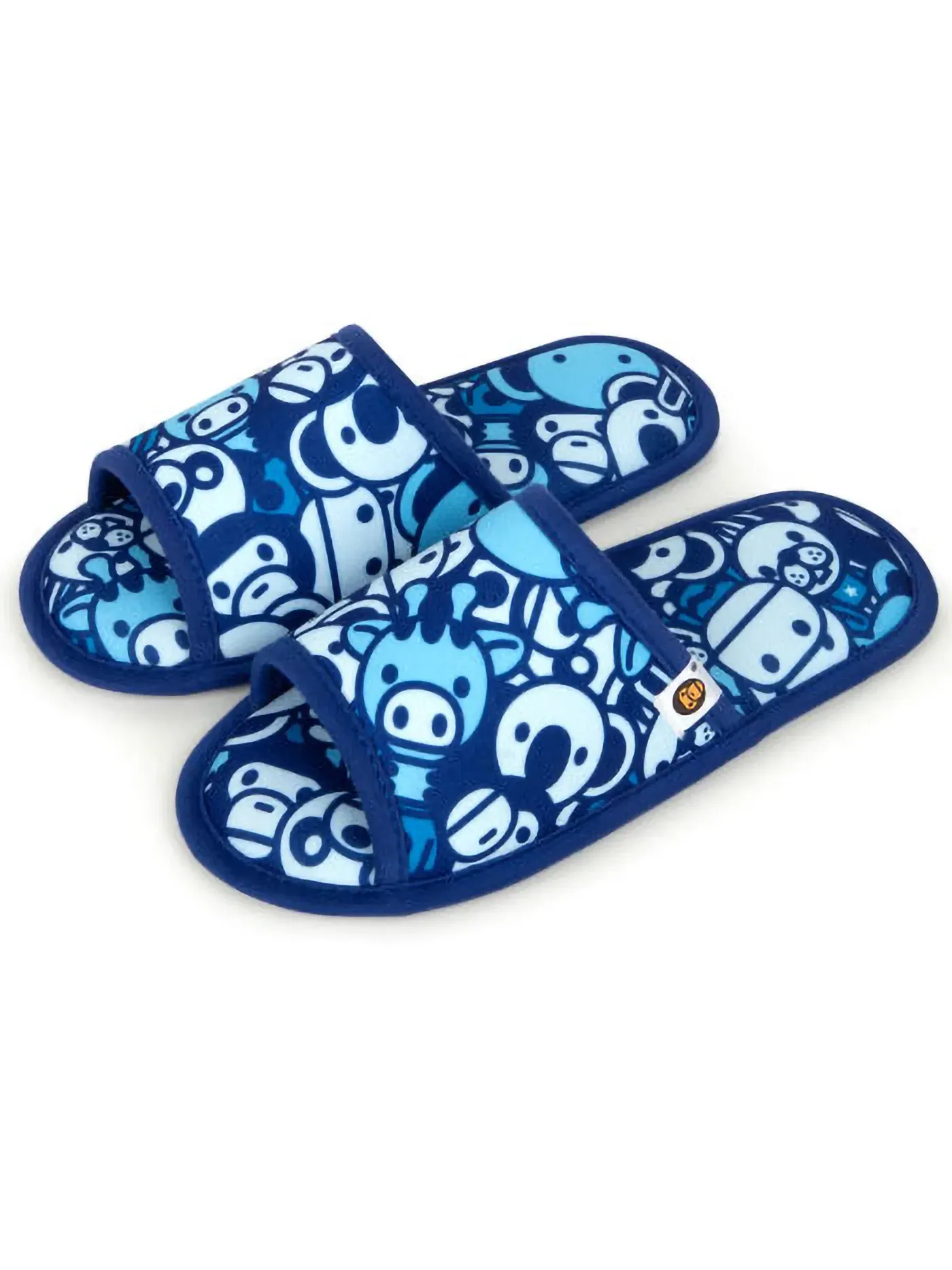 Детские тапочки с принтом BAPE Baby Milo Slipper Blue Camo — изображение 2 из 3