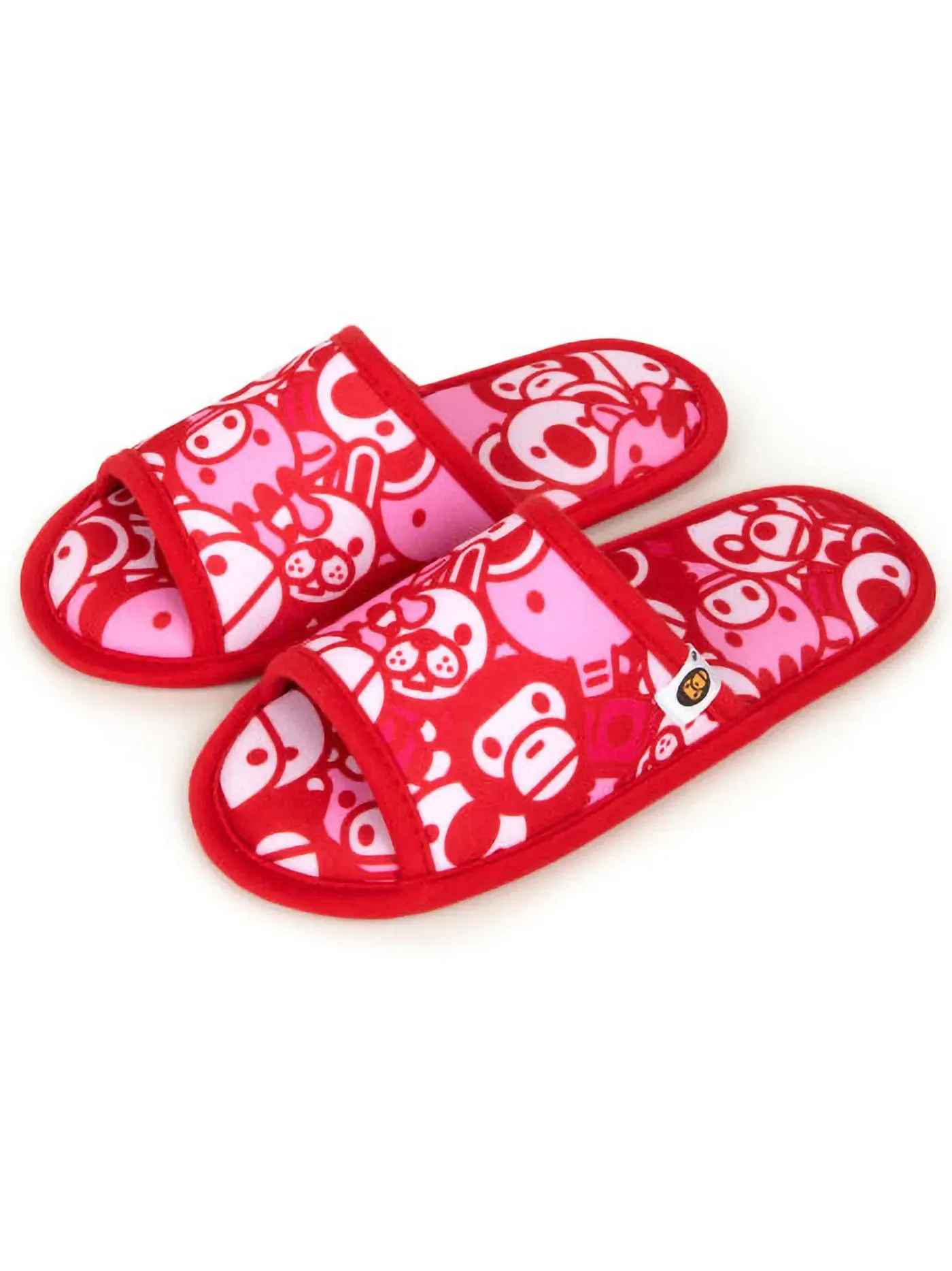 Детские тапочки с принтом BAPE Baby Milo Slipper Pink Camo — изображение 2 из 3, розовый