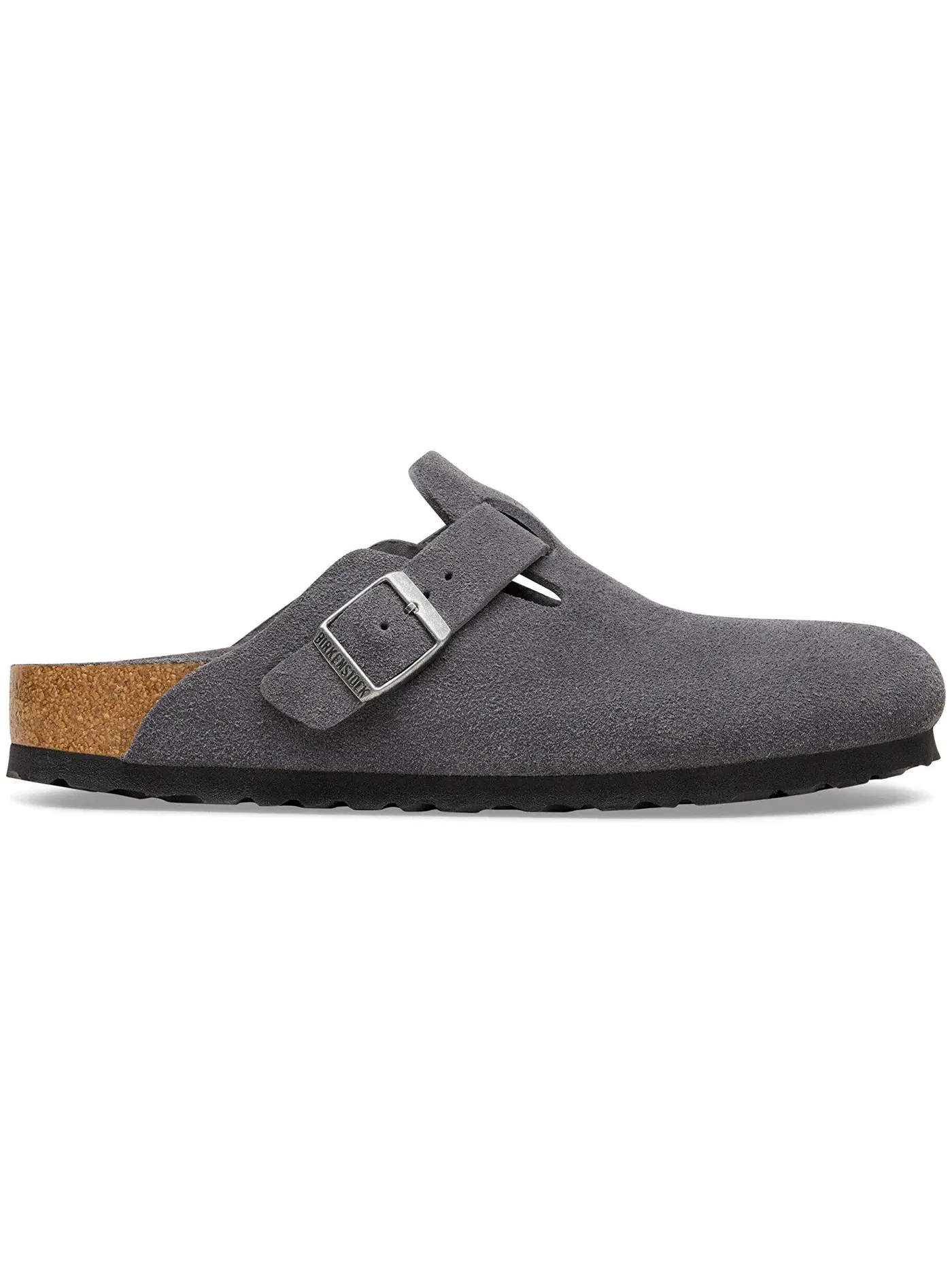 Мужские сандалии с мягкой стелькой Birken Boston Soft Footbed Birkenstock — изображение 1 из 1, темно-серый