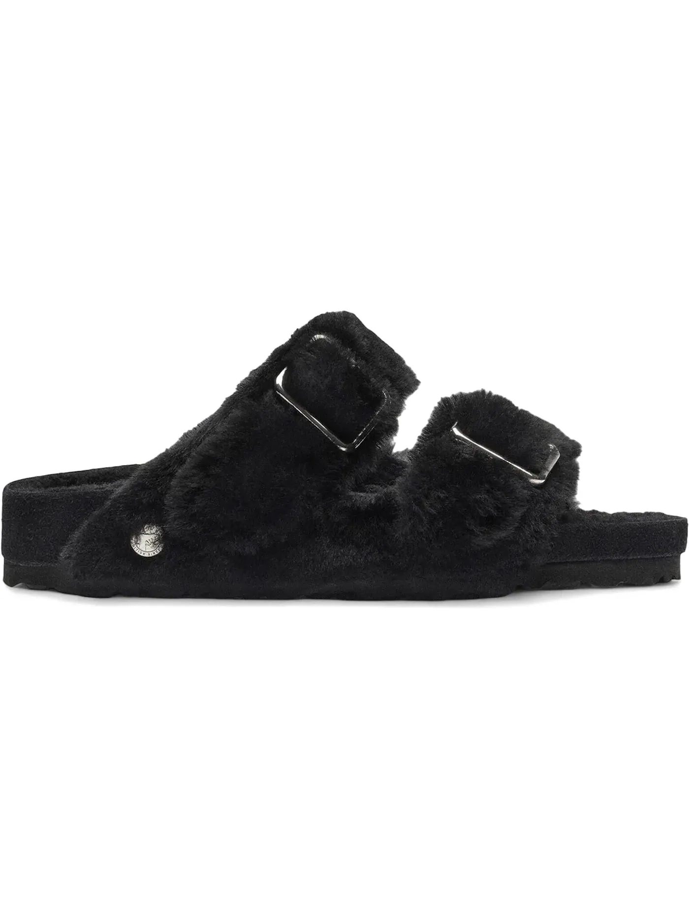 Мужские сандалии на меху Arizona Shearling Birkenstock — изображение 1 из 1, черный