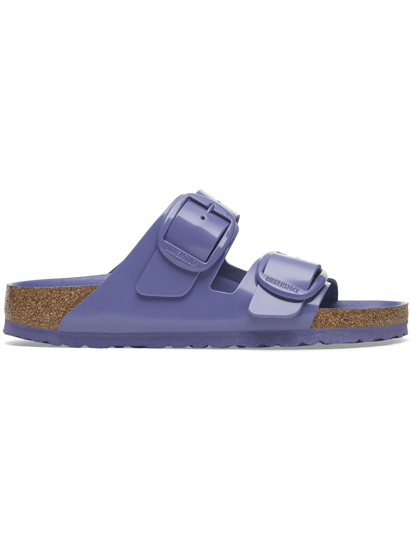 Мужские сандалии с большой пряжкой Birkenstock Arizona Big Buckle Natural Leather Patent — изображение 1 из 1, фиолетовый
