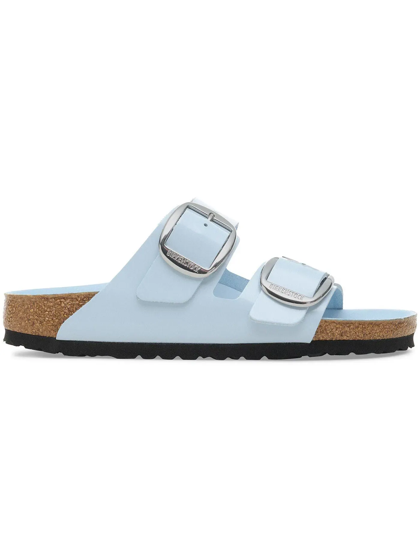 Мужские сандалии с большой пряжкой Birkenstock Arizona Big Buckle Natural Leather Patent — изображение 1 из 1, синий