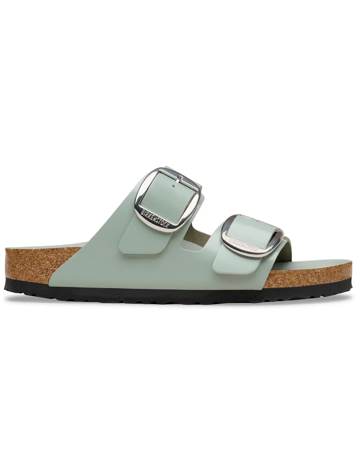 Мужские сандалии с пряжкой Arizona Big Buckle Natural Leather Patent Birkenstock, High-Shine Pure Sage — изображение 1 из 1