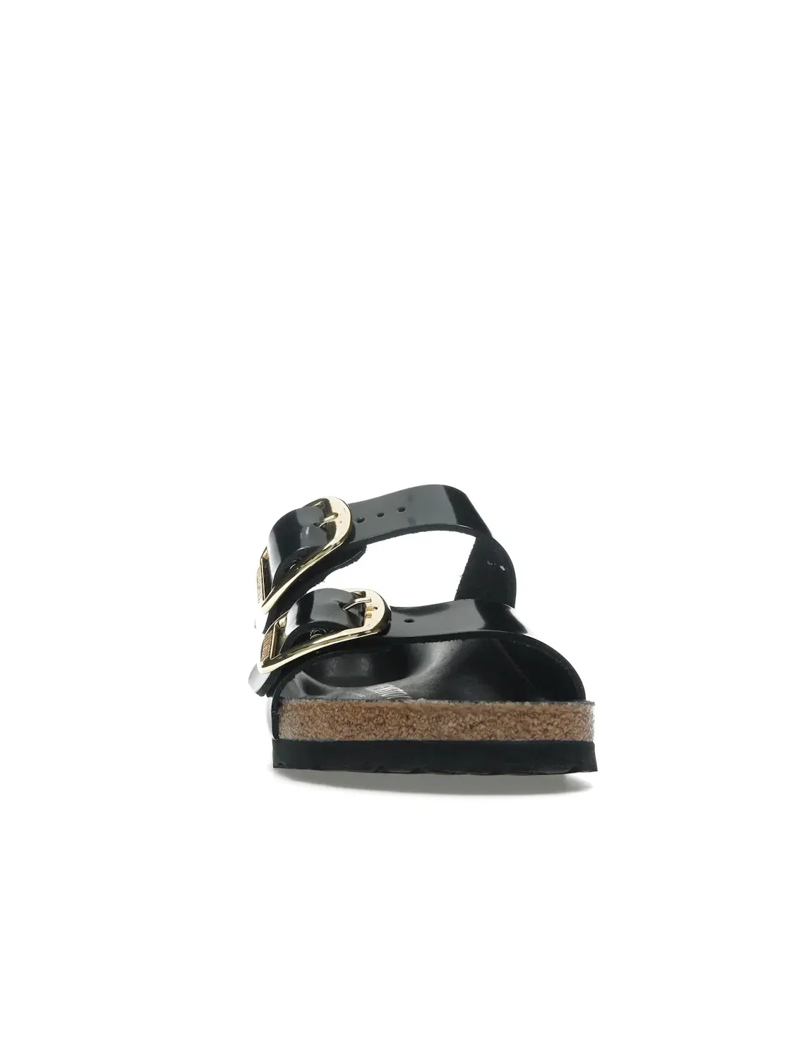 Женские сандалии с большой пряжкой Birkenstock Arizona Big Buckle — изображение 2 из 4, черный/золотистый
