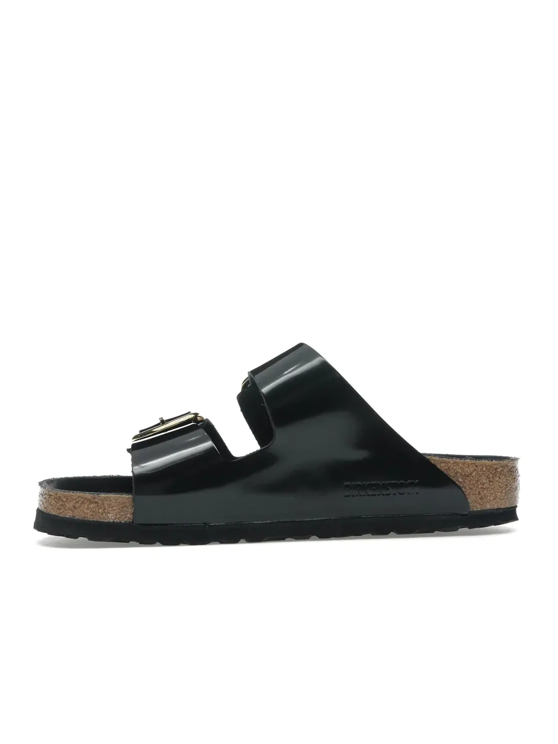 Женские сандалии с большой пряжкой Birkenstock Arizona Big Buckle — изображение 3 из 4, черный/золотистый