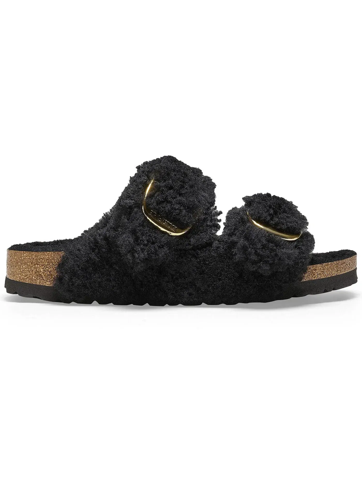Женские сандалии с большой пряжкой Birkenstock Arizona Big Buckle — изображение 1 из 2, черный/золотистый