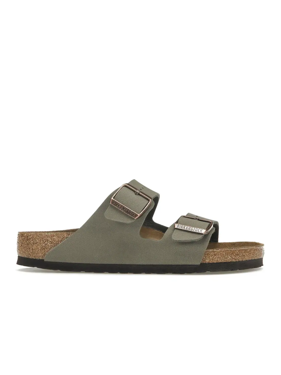 Женские сандалии без каблука Birkenstock Arizona Birkibuc — изображение 1 из 4, серый