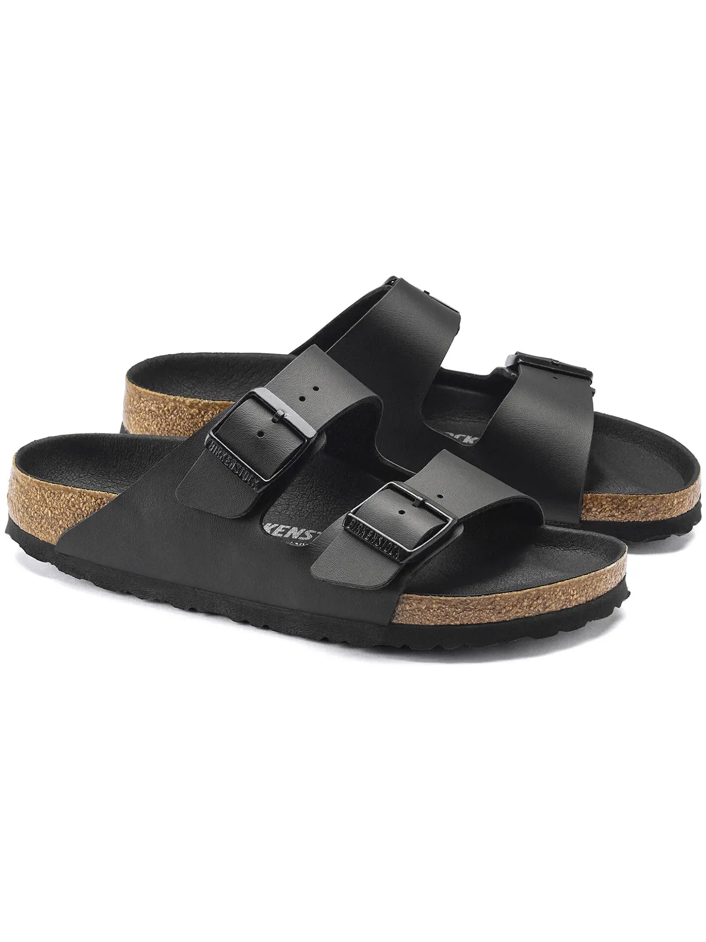 Мужские сандалии с регулируемыми ремешками Birkenstock Arizona Birko Flor — изображение 2 из 3, черный