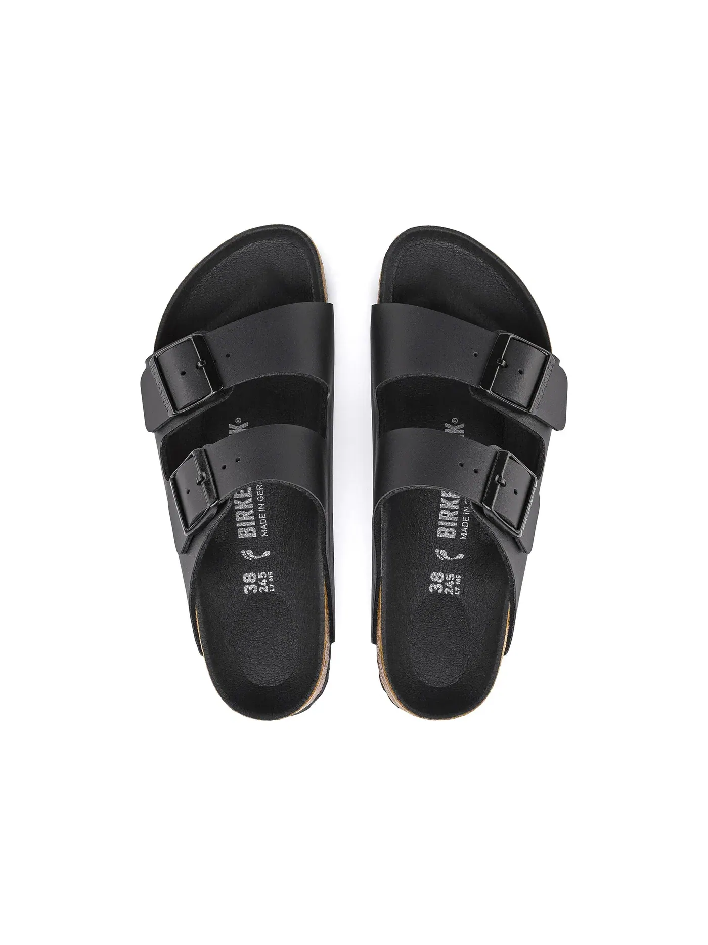 Мужские сандалии с регулируемыми ремешками Birkenstock Arizona Birko Flor — изображение 3 из 3, черный