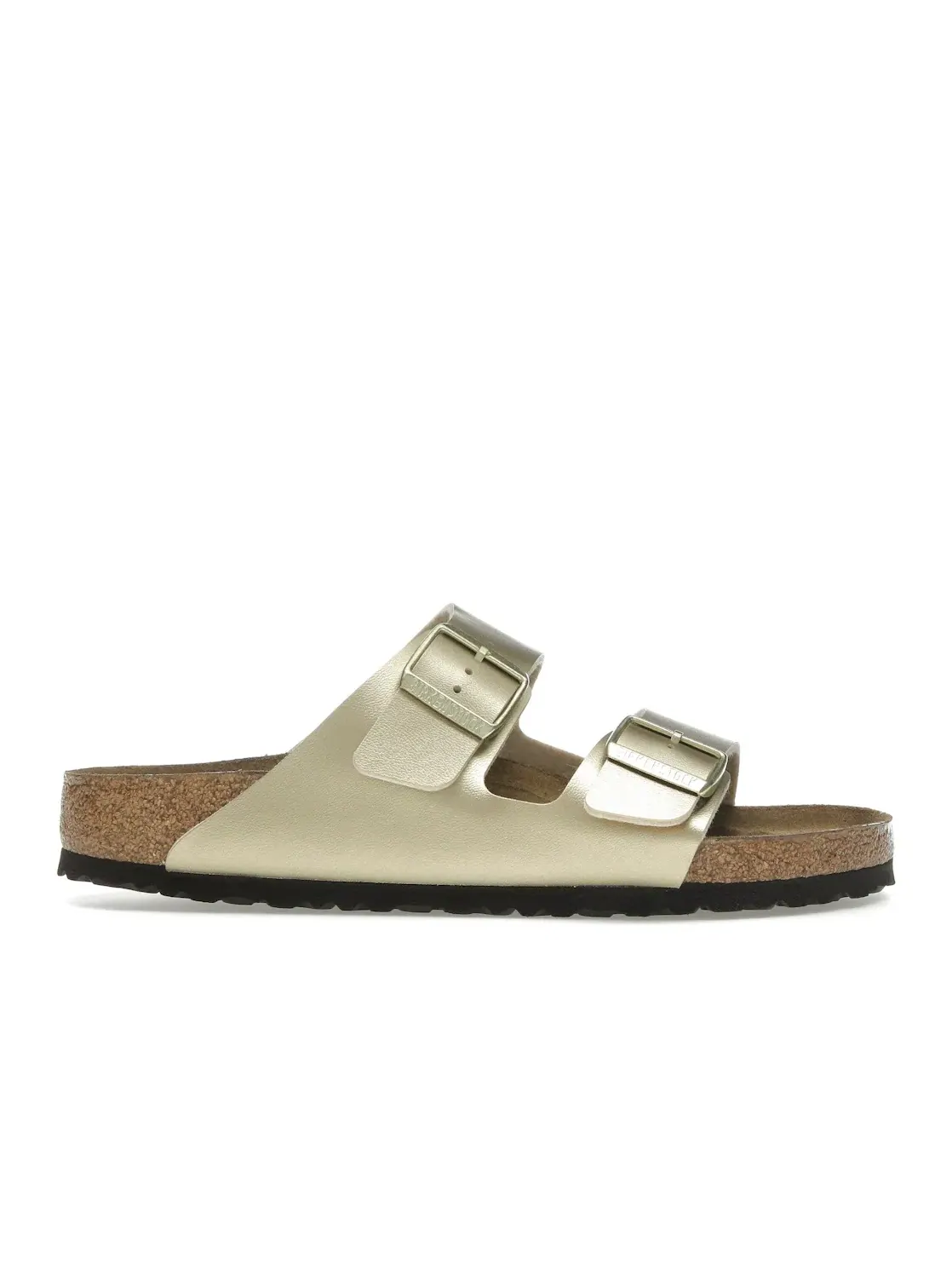 Женские сандалии с двумя ремнями Birkenstock Arizona Birko-Flor — изображение 1 из 4, золото