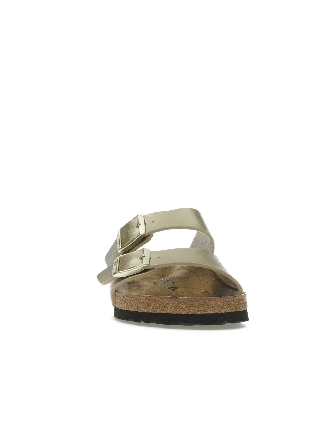 Женские сандалии с двумя ремнями Birkenstock Arizona Birko-Flor — изображение 2 из 4, золото