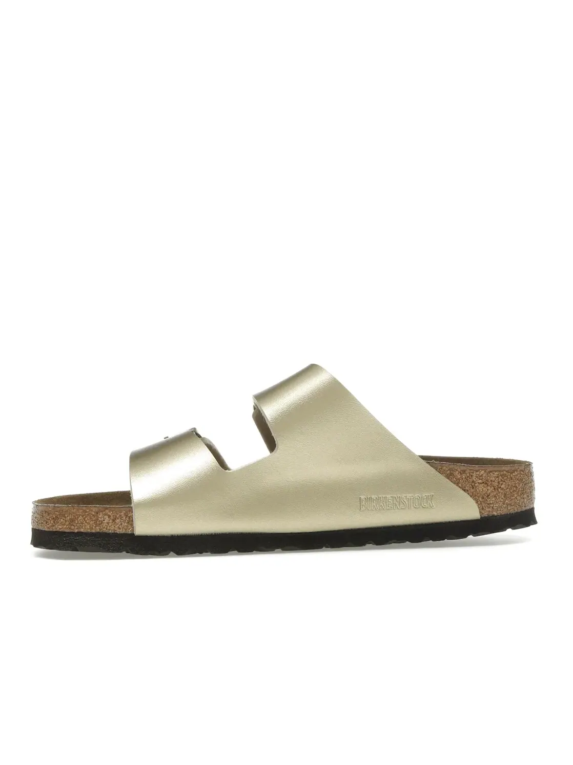 Женские сандалии с двумя ремнями Birkenstock Arizona Birko-Flor — изображение 3 из 4, золото