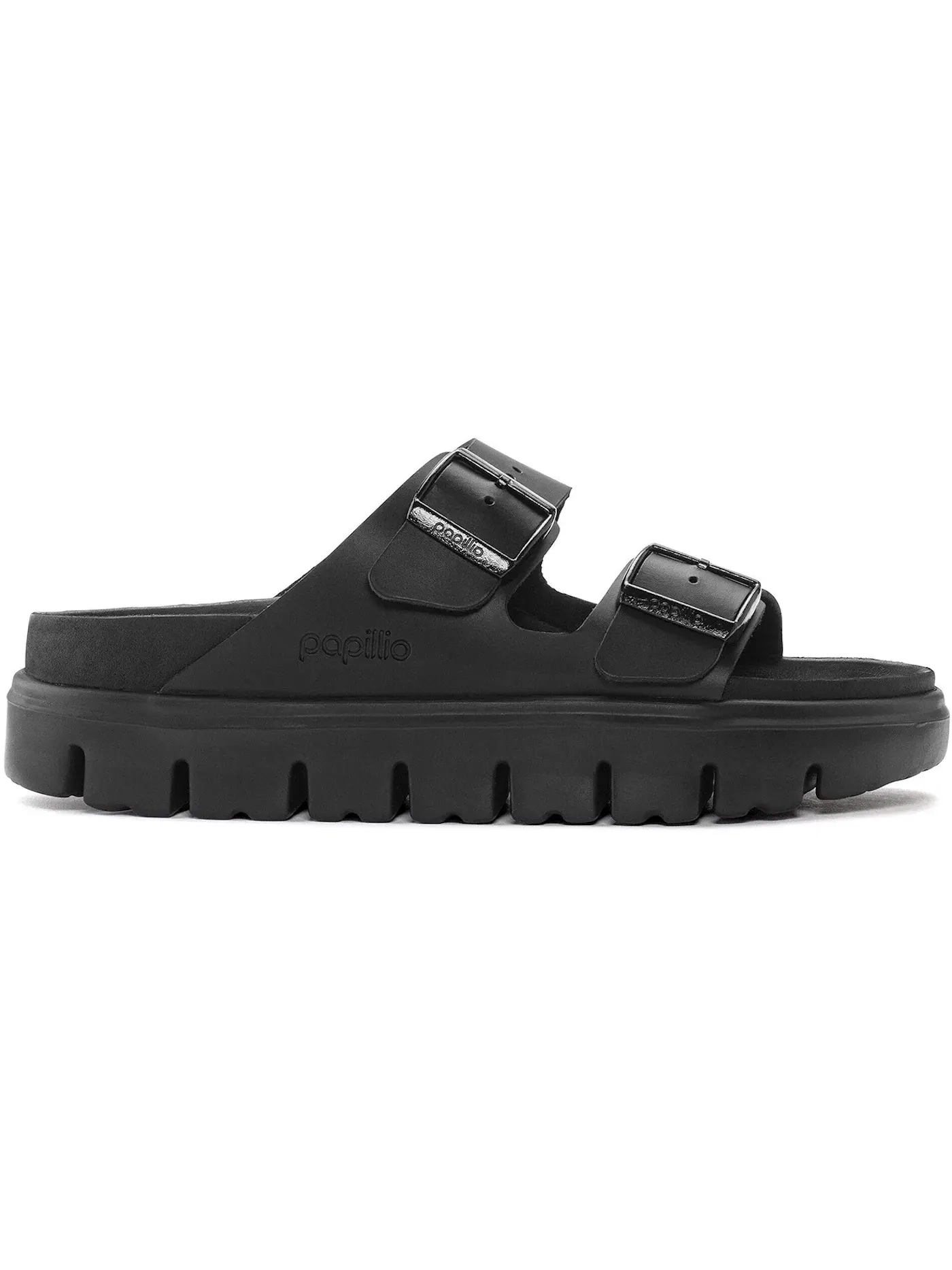 Мужские сандалии с широким ремнем Birkenstock Arizona Chunky Leather — изображение 1 из 1, черный