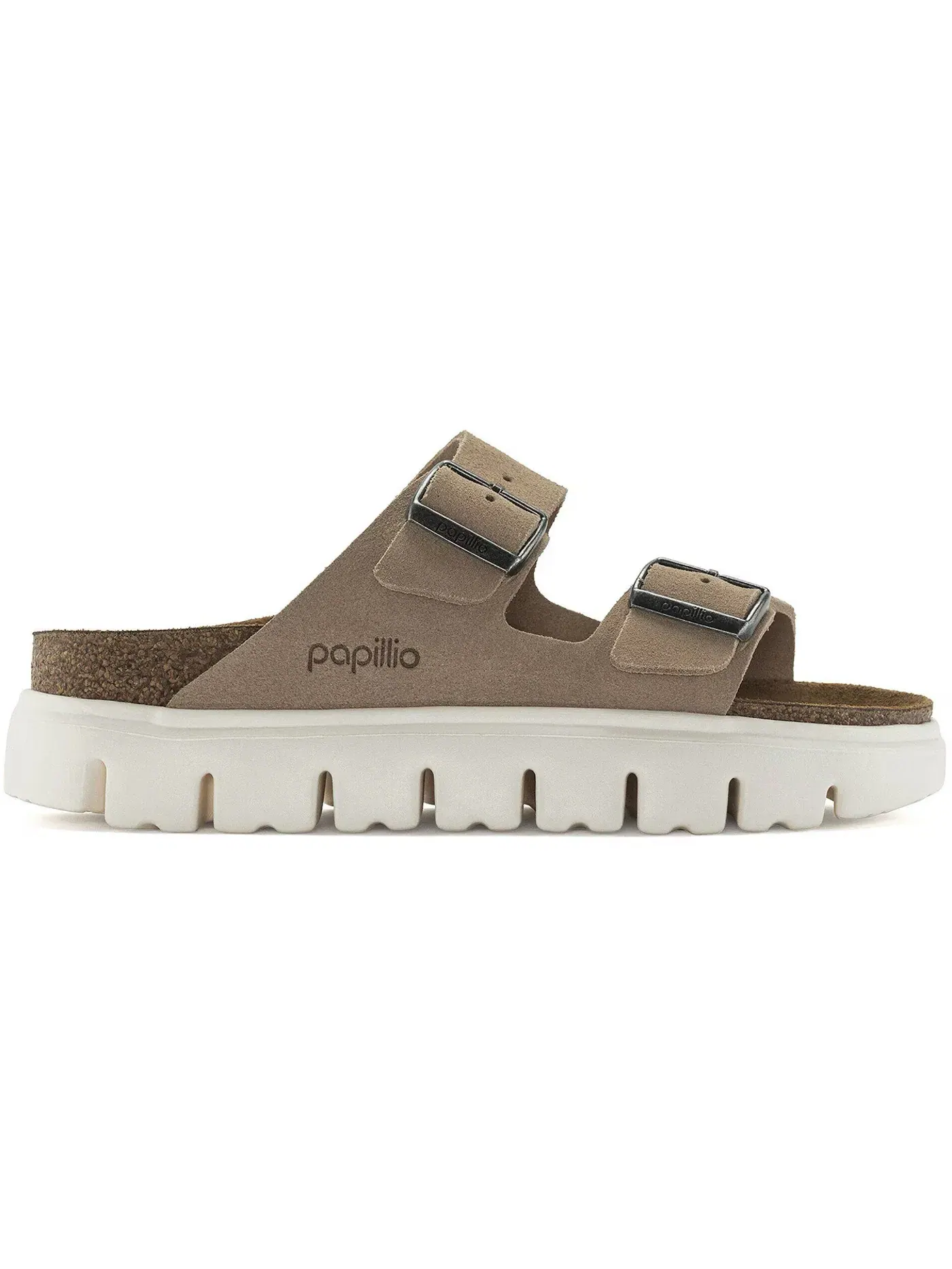 Мужские сандалии на широкой подошве из замши Birkenstock Arizona Chunky Suede Leather — изображение 1 из 1, песочный
