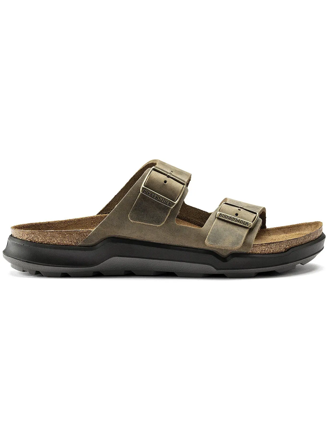 Мужские сандалии с масляной кожей Birkenstock Arizona Crosstown Oiled Leather — изображение 1 из 1, хаки
