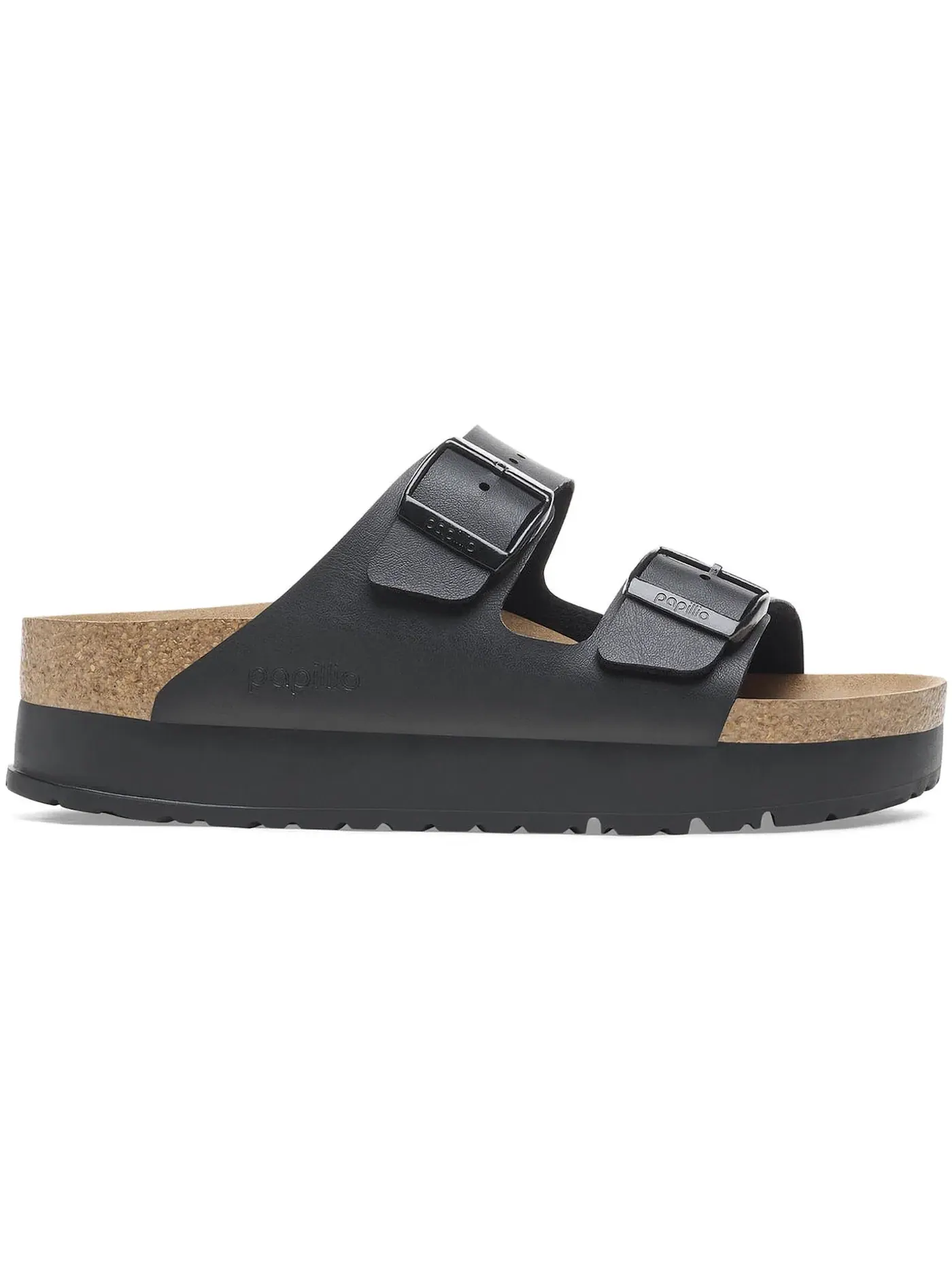 Мужские сандалии на платформе Arizona Flex Platform Birko-Flor Birkenstock — изображение 1 из 1, черный
