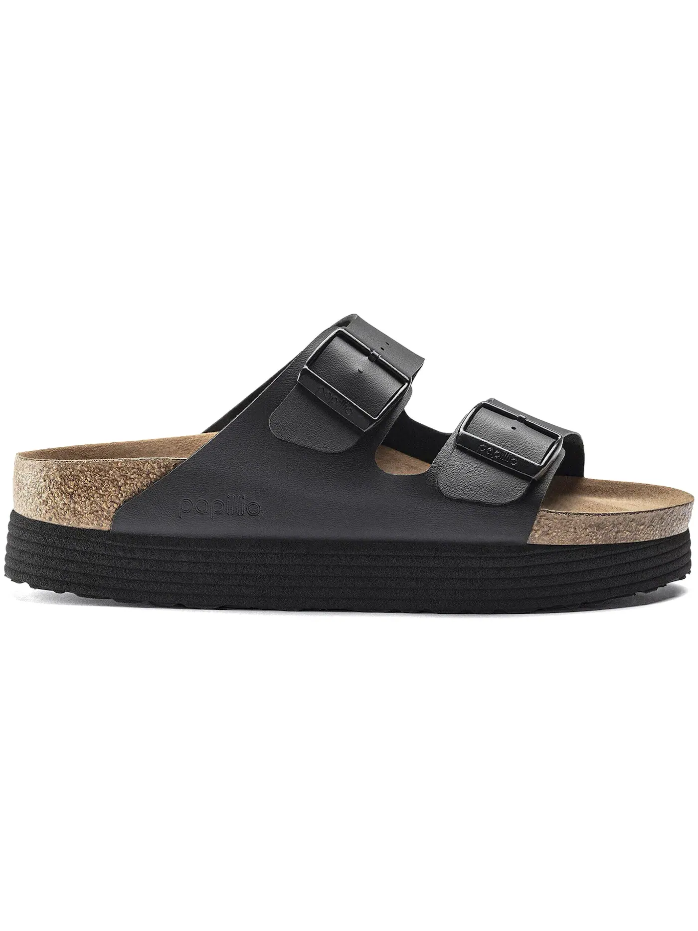 Мужские сандалии на платформе Birkenstock Arizona Flex Platform Vegan — изображение 1 из 1, черный